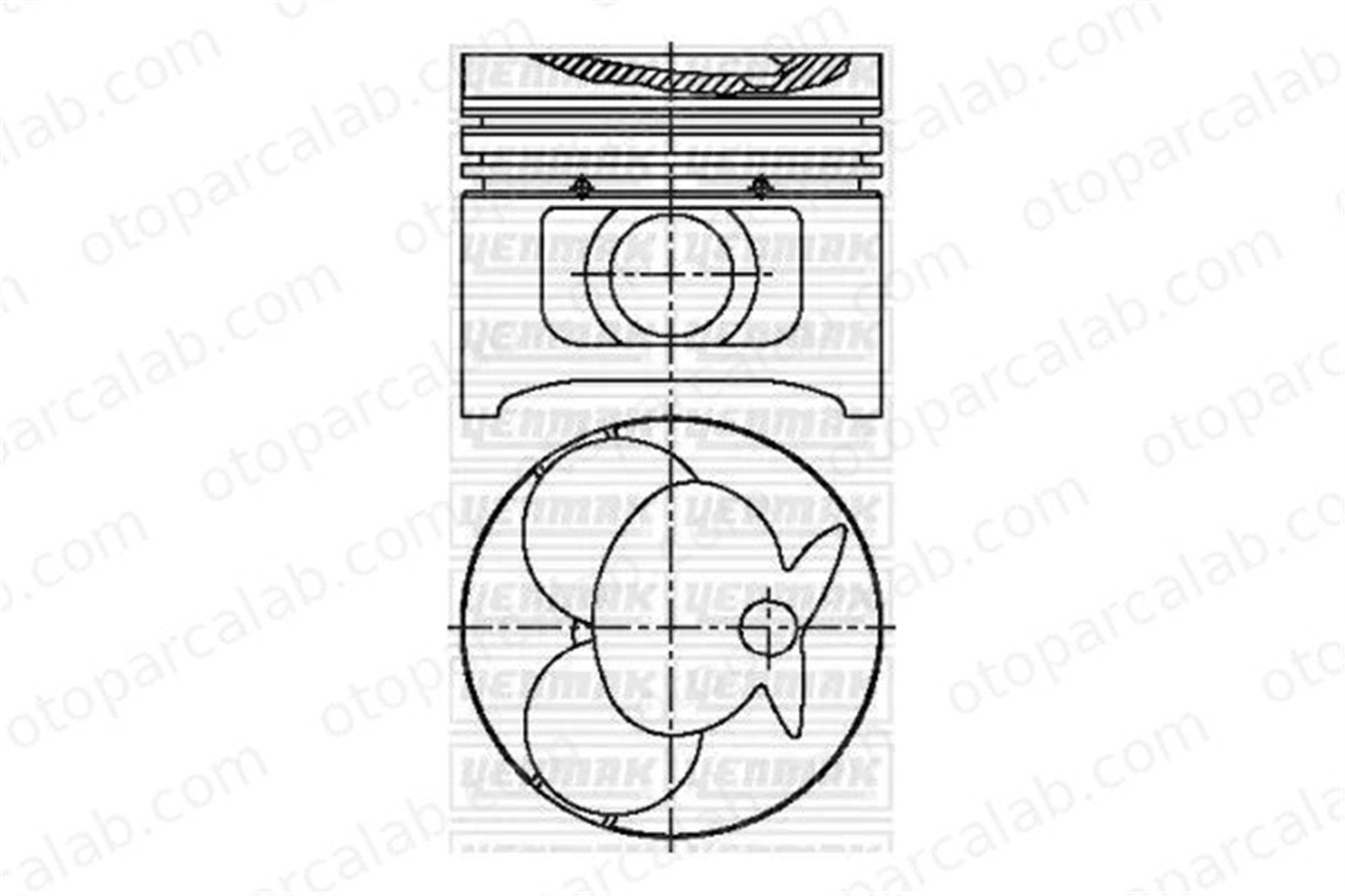 YENMAK 31-03617-000 Piston (89.00MM-STD) MERCEDES-BENZ T1 Minibüs/Otobüs T1 Panelvan/Van 8770456STD 6010301317