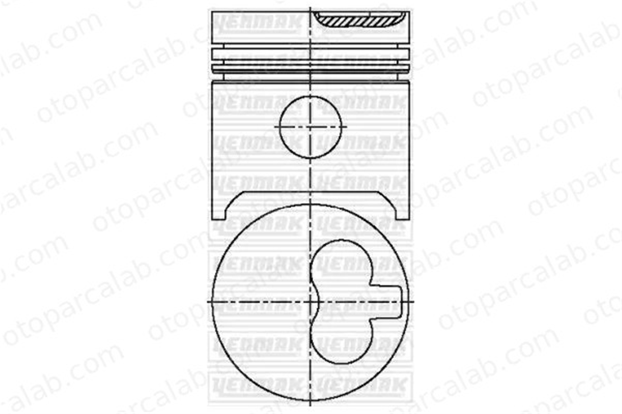 YENMAK 31-03894-000 Piston (94.00MM-STD) FORD SIERRA I Hatchback SIERRA II 62359 062359