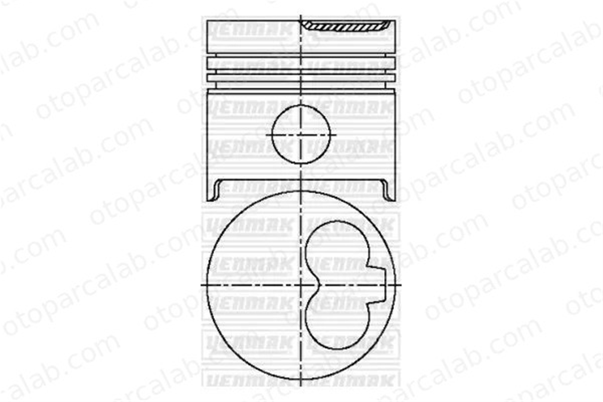 YENMAK 31-03907-000 Piston (86.00MM-STD) RENAULT TRAFIC Panelvan/Van TRAFIC Minibüs/Otobüs