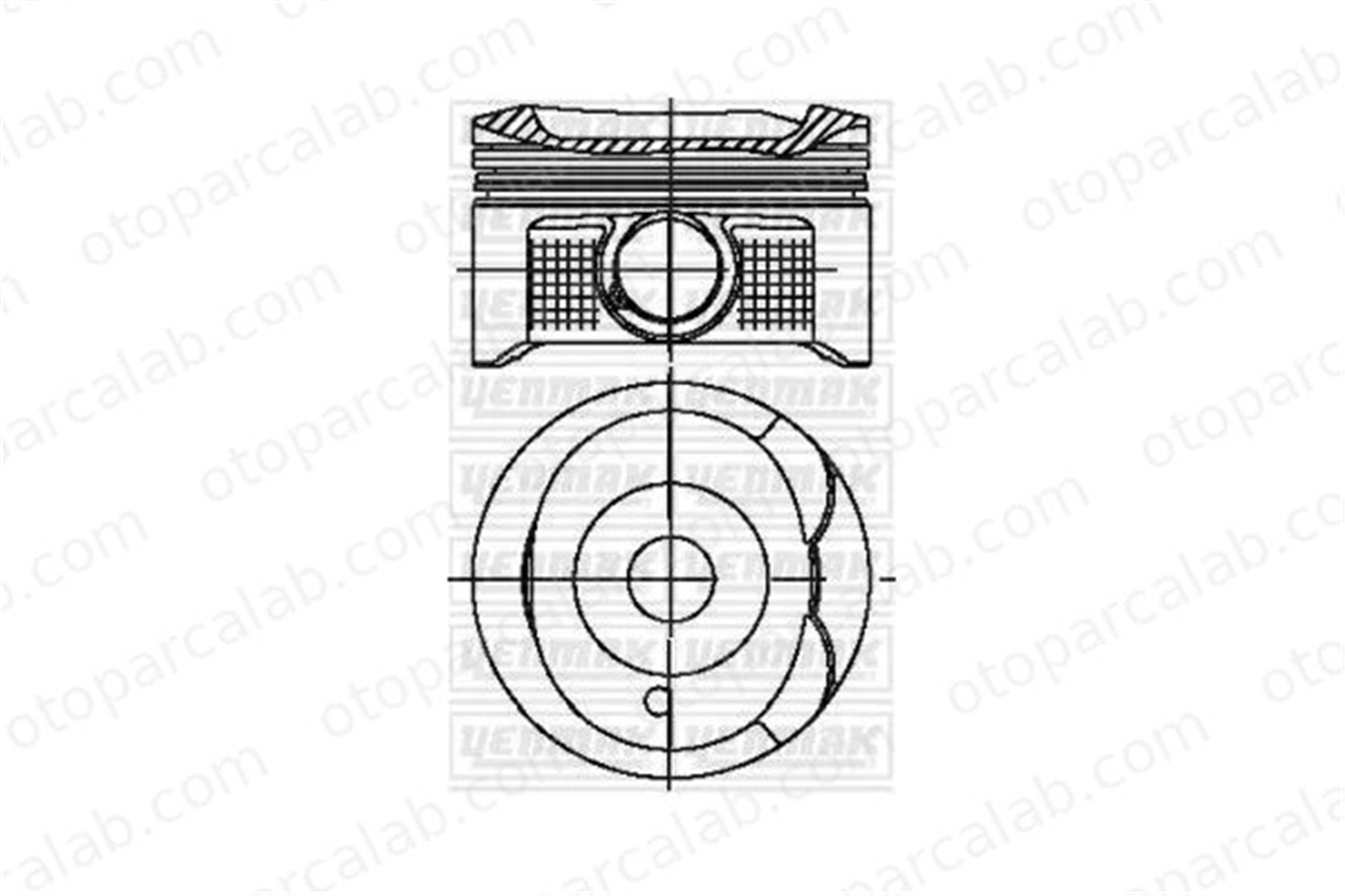 YENMAK 31-03988-000 Piston (79.00MM-STD) TOYOTA AVENSIS AVENSIS Station wagon 13101 1310100D062