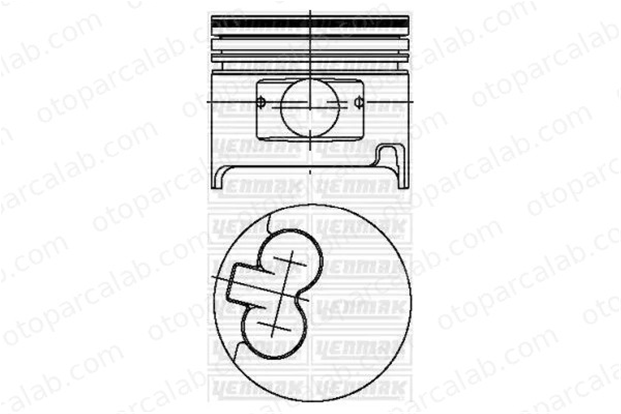 YENMAK 31-03992-000 Piston (92.00MM-STD) TOYOTA HILUX V Pick-up HIACE IV Minibüs/Otobüs 1310154070