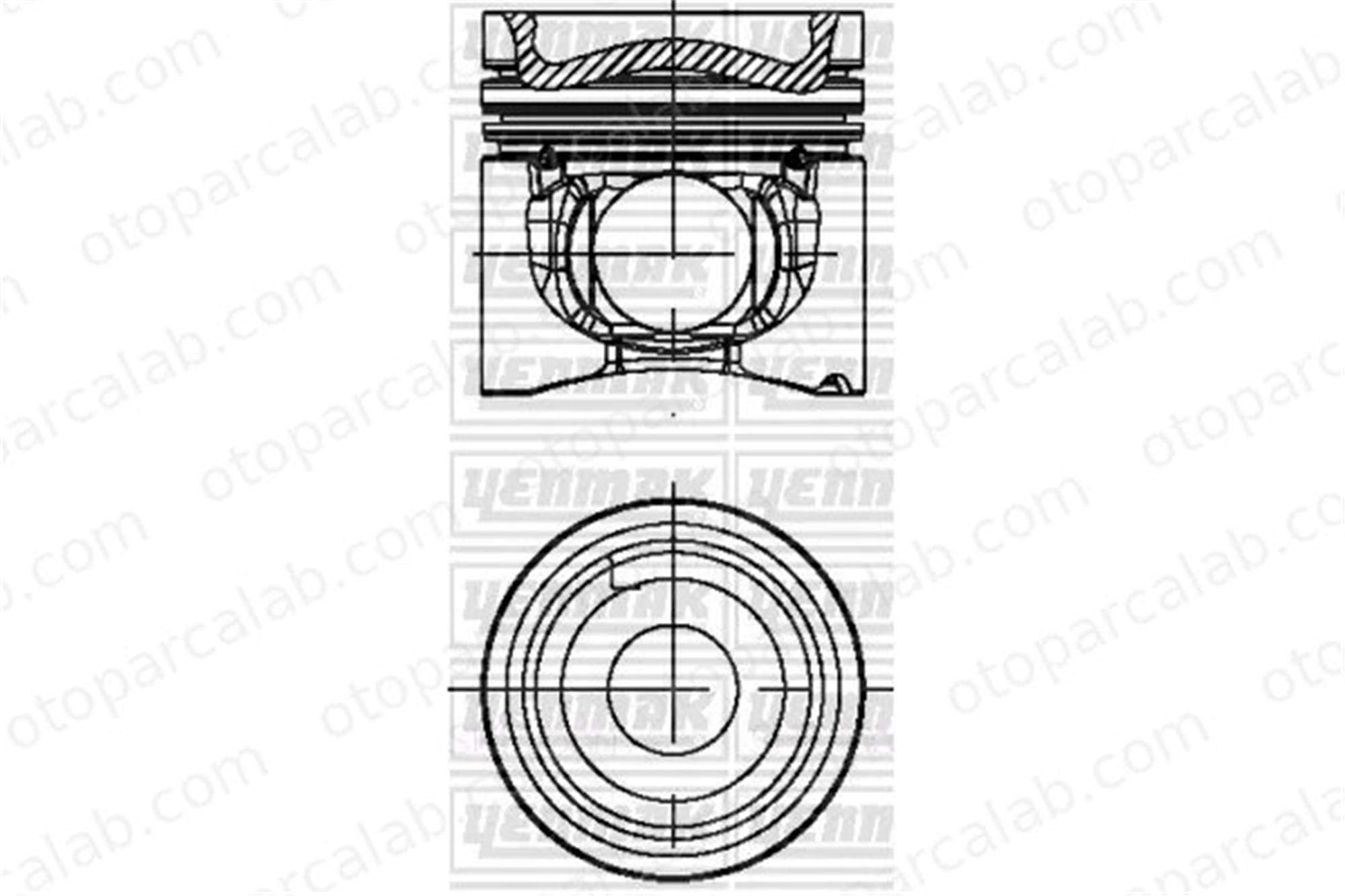YENMAK 31-04678-000 Piston (102.00MM-STD) MERCEDES-BENZ AROCS ACTROS MP4 / MP5 9060306118 A9060306118 8772600