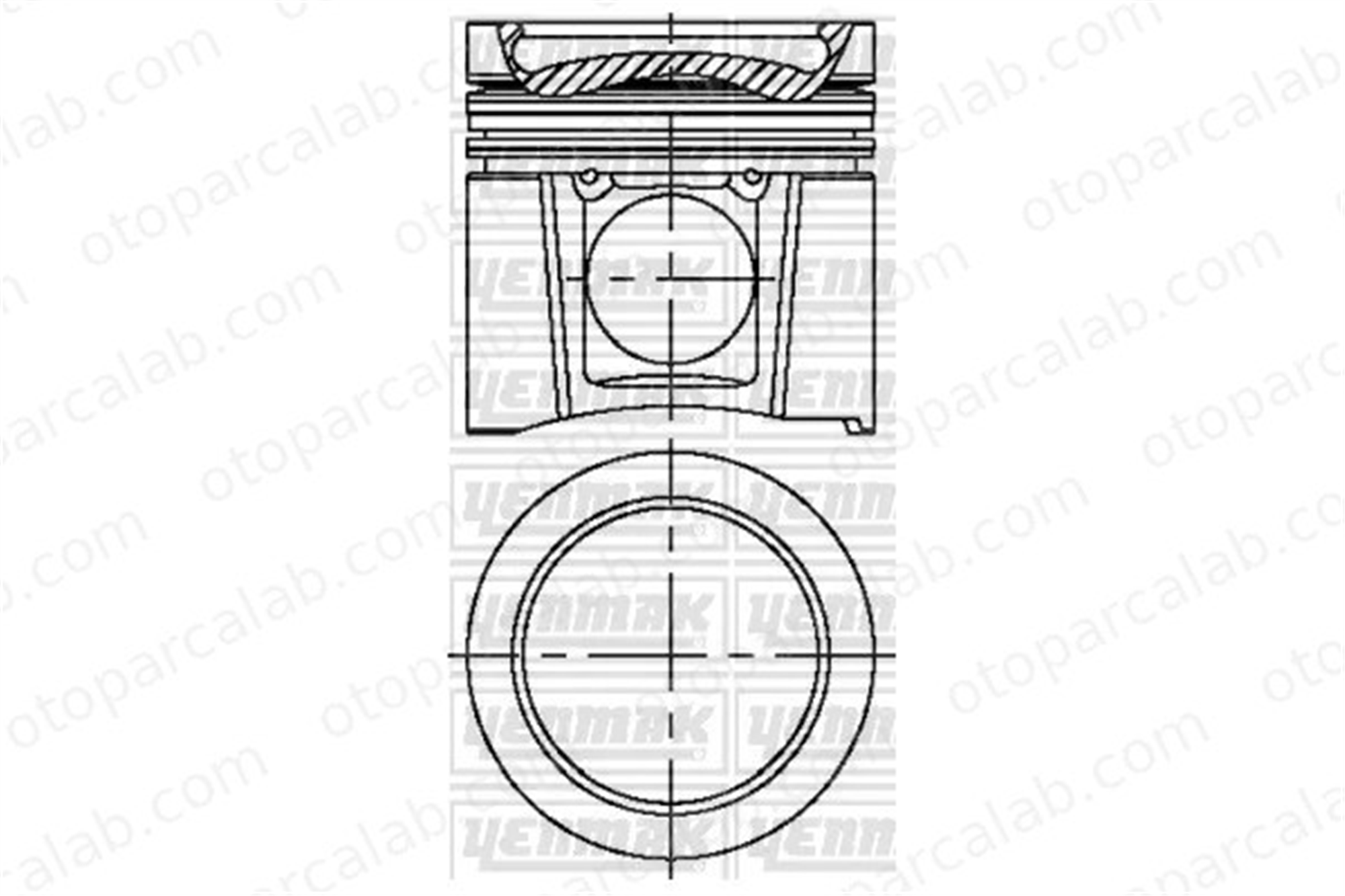 YENMAK 31-04679-000 Piston (102.00MM-STD) MERCEDES-BENZ AROCS ACTROS MP4 / MP5 8772534 40030600