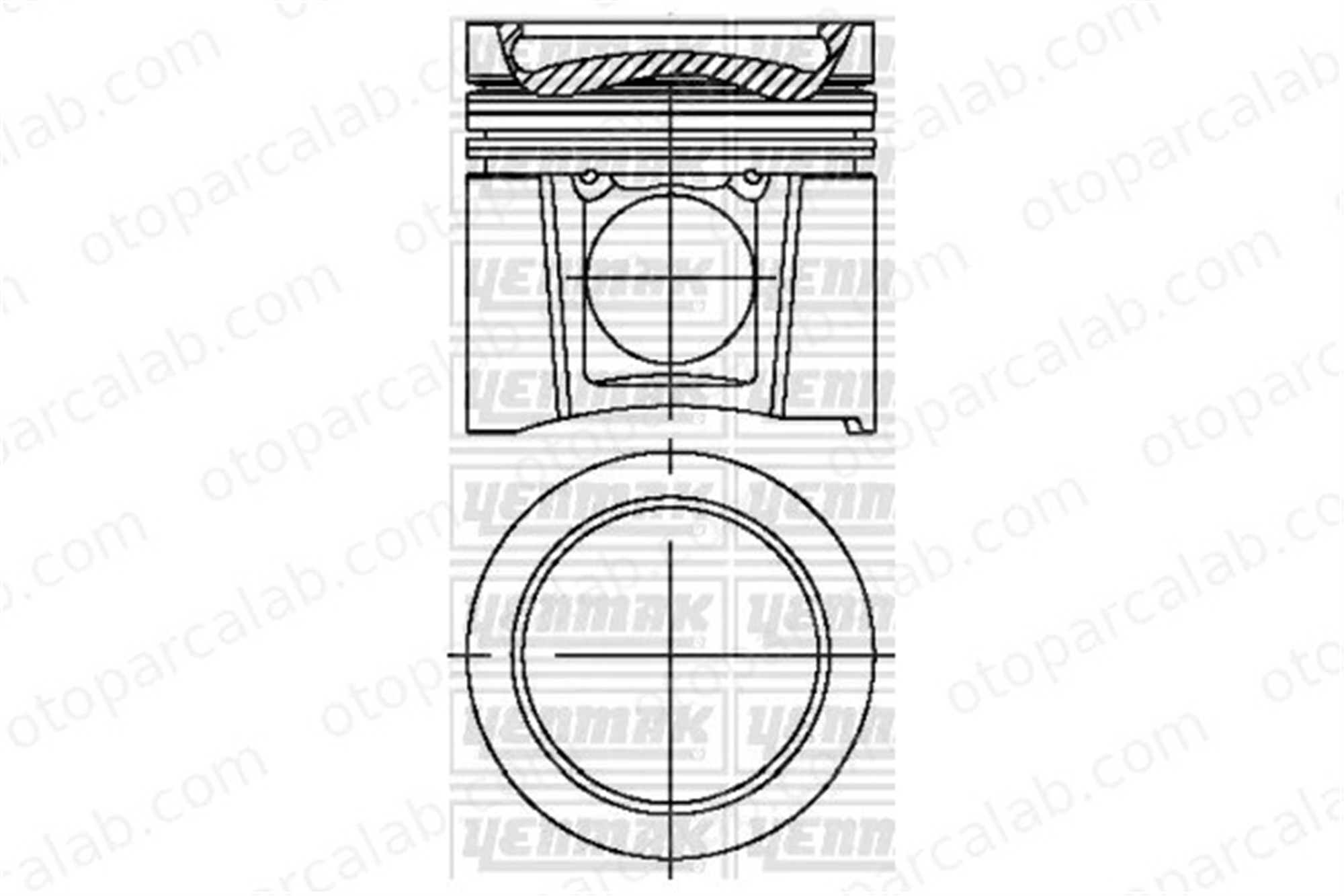 YENMAK 31-04740-000 Piston (102.00MM-STD) MERCEDES-BENZ VARIO Platform şasi VARIO Damperli araç 9060305217 9060305617
