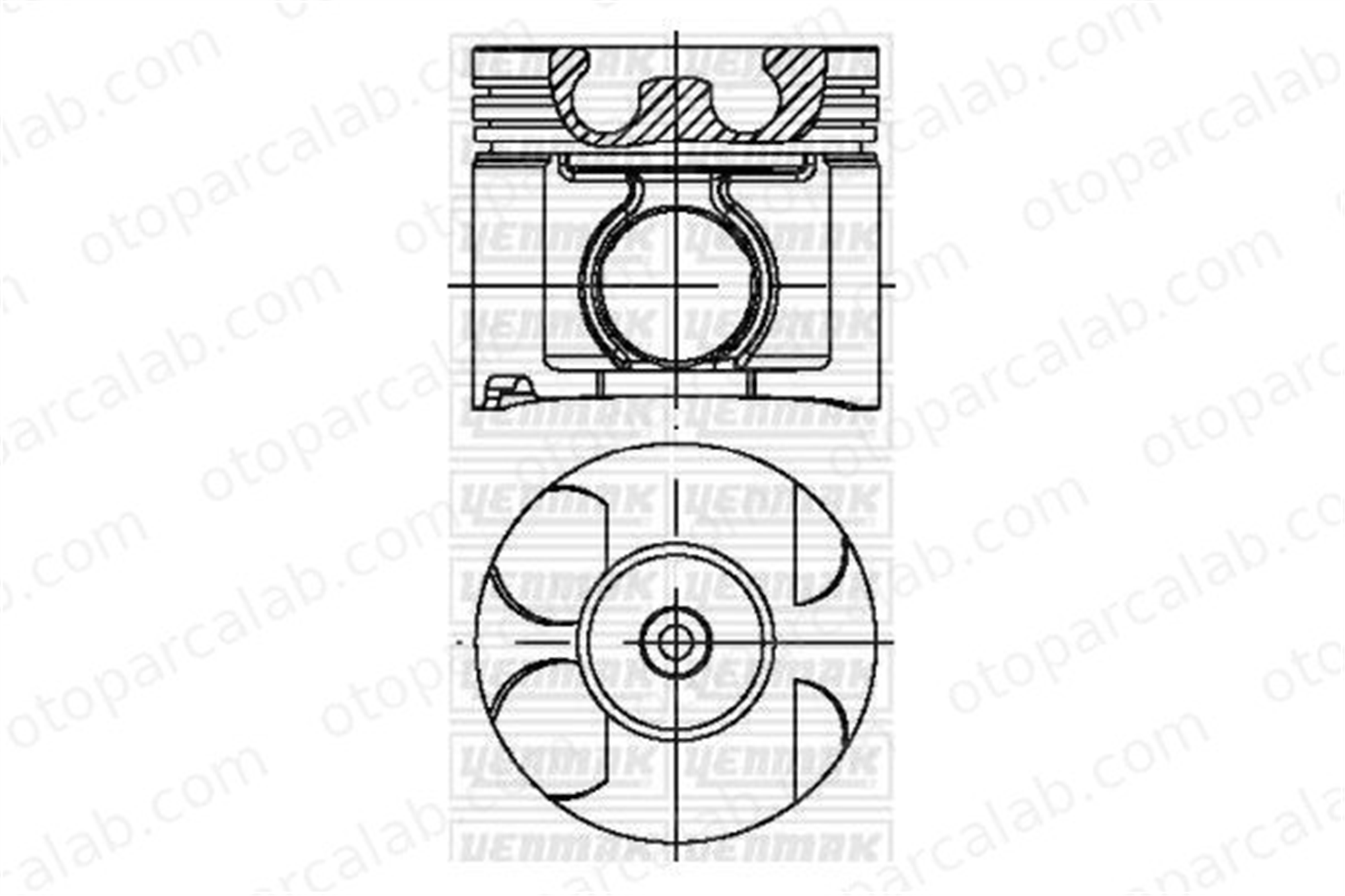YENMAK 39-03975-000-NPR Piston (92.20MM-STD) TOYOTA HILUX VII Pick-up HIACE IV Panelvan/Van 131010L020 131010L022