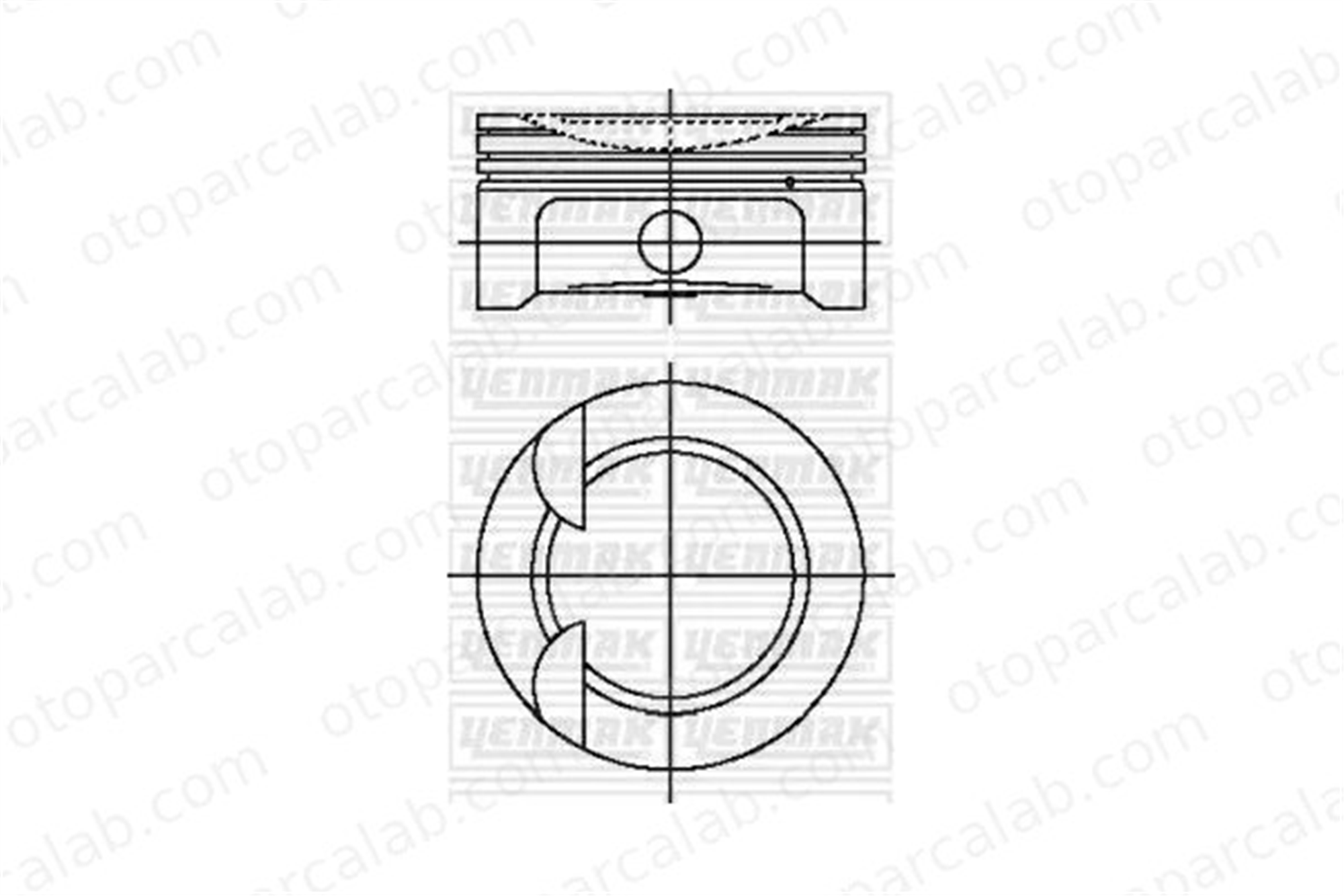 YENMAK 39-04491-000 Piston (77.00MM-STD) KIA CEE'D Hatchback CEE'D SW 230412B052