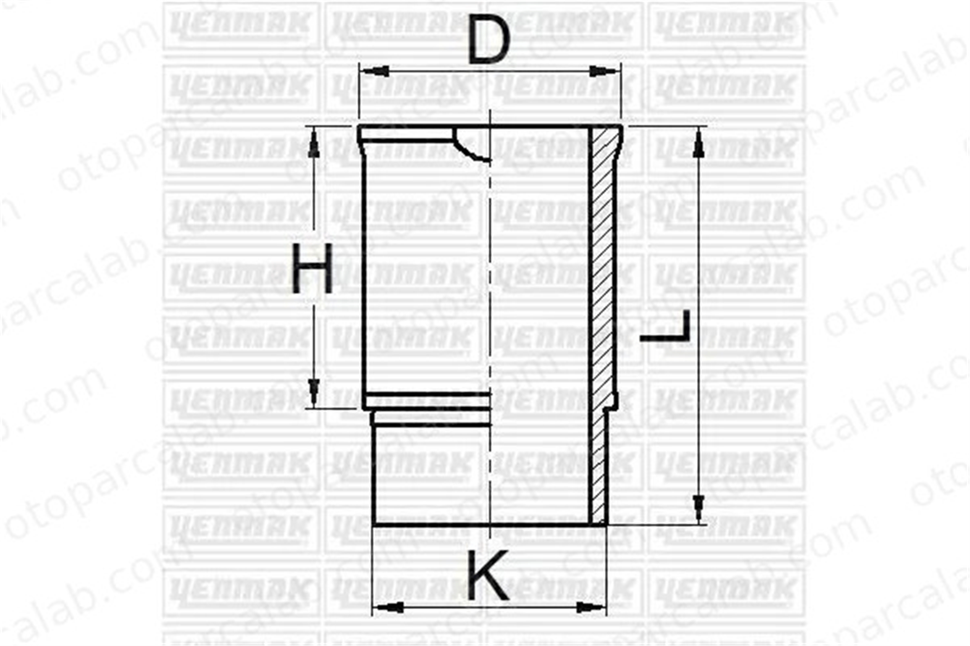 YENMAK 51-05902-000 Gömlek (73.00MM-STD) RENAULT 12 12 Variable 5105902000 5059902