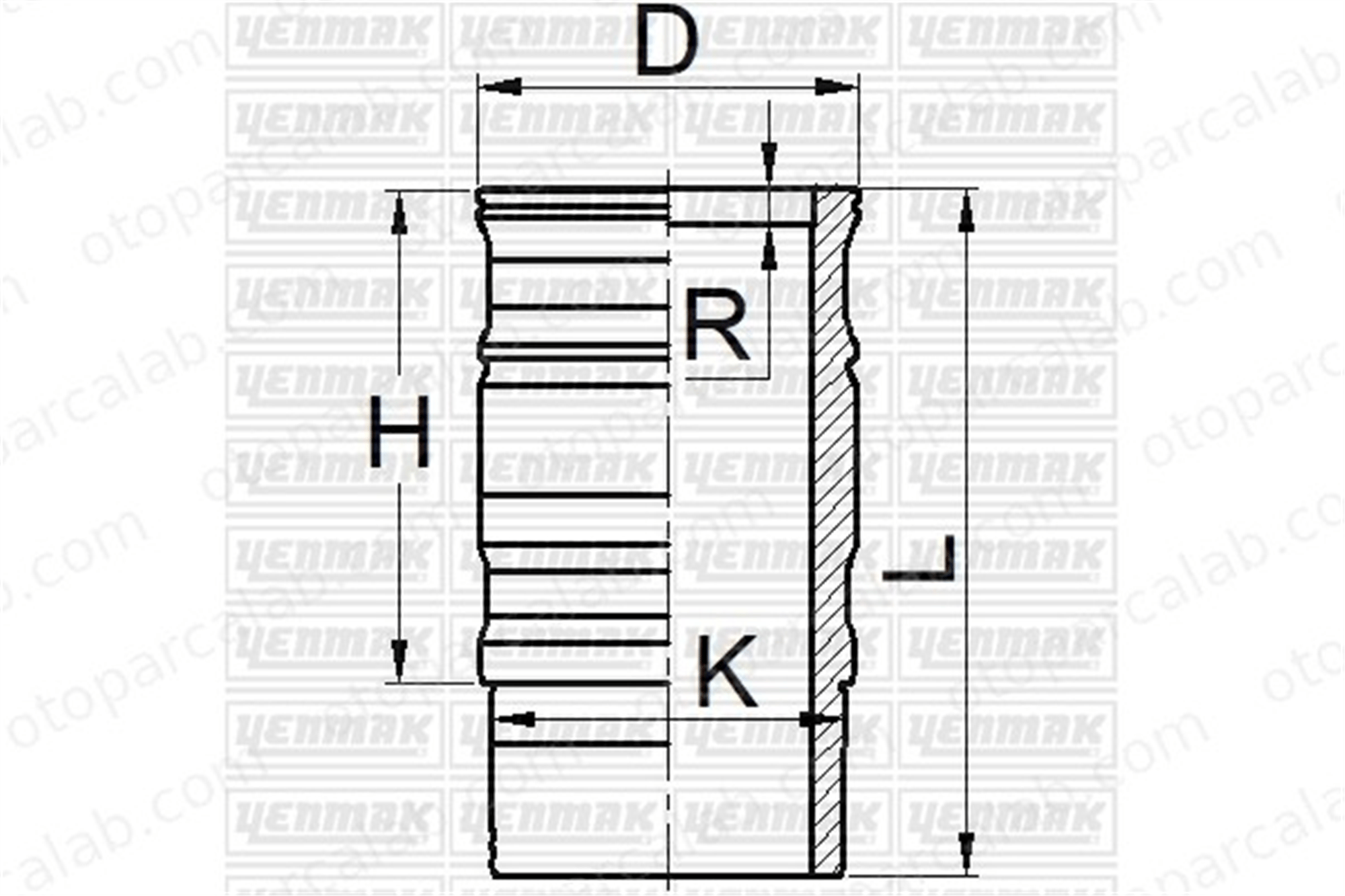 YENMAK 51-05922-000 Gömlek (127.00MM-STD) SCANIA R I P I 1411280000 1484492
