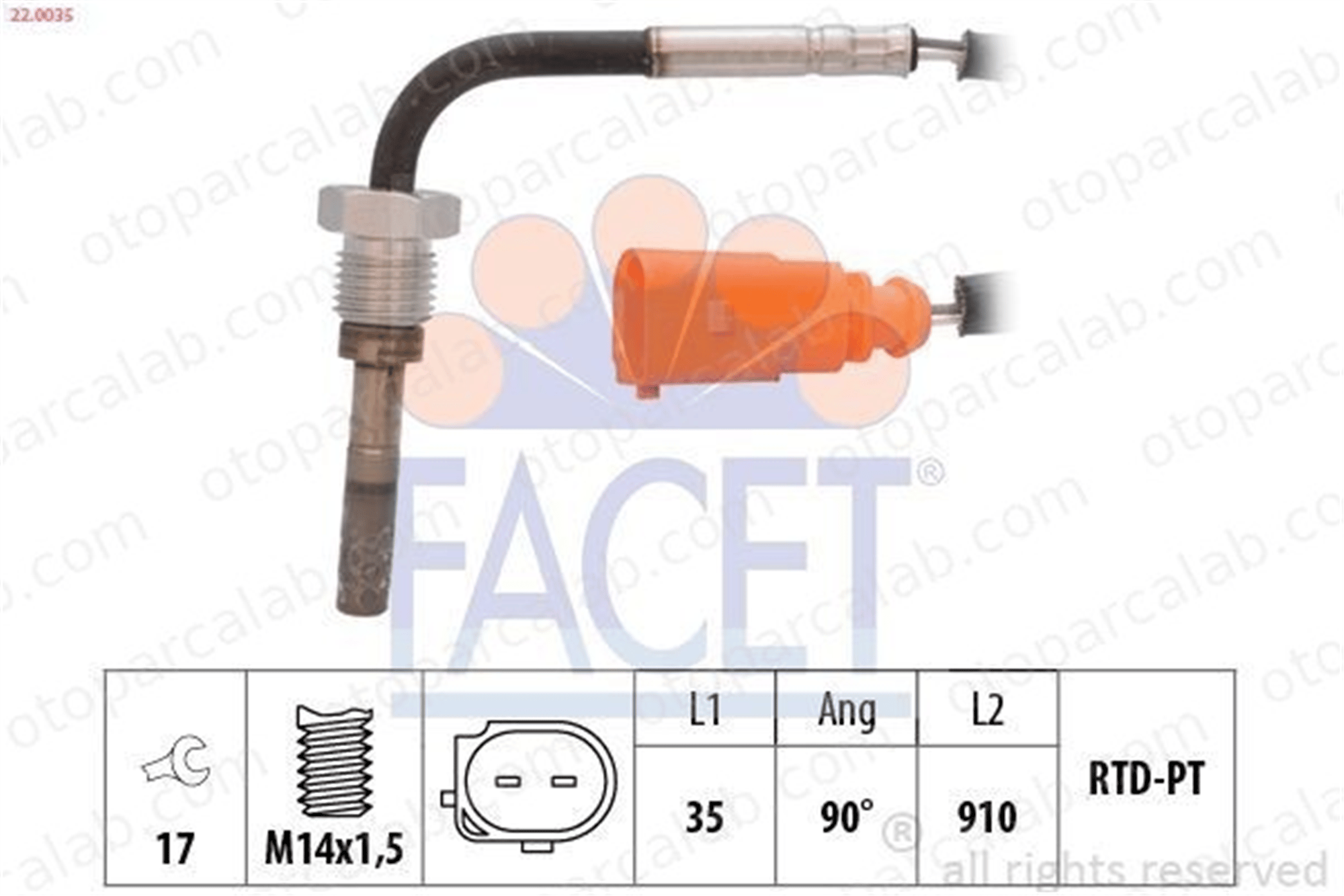 ZEGEN ZEGT1003 Egzoz Sıcaklık Sensörü AUDI A4 B7 A4 B7 Avant 906088AG 906088BA