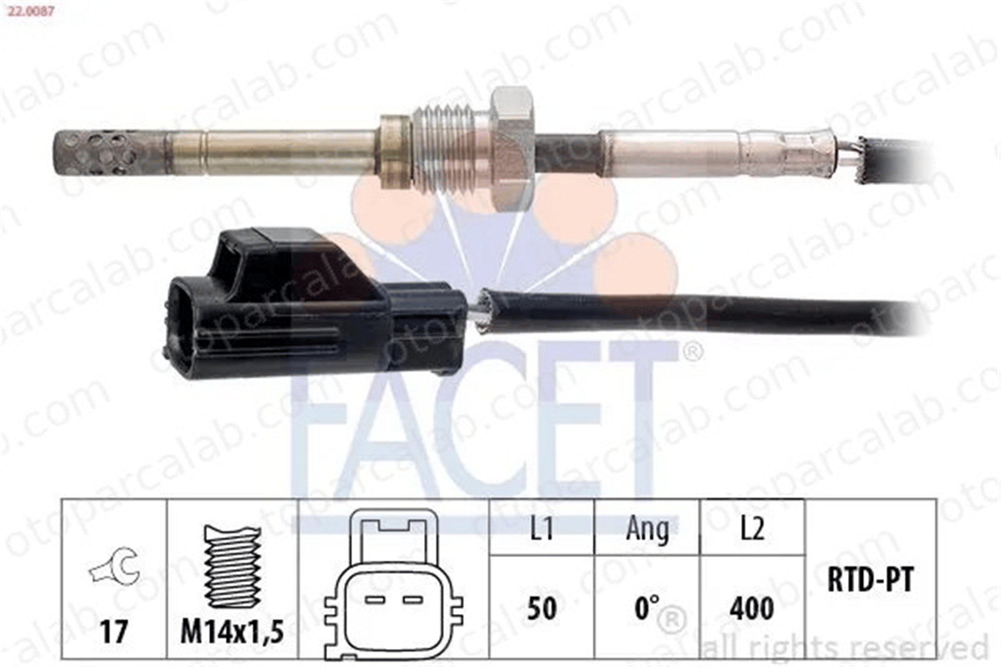 ZEGEN ZEGT1101 Egzoz Sıcaklık Sensörü VOLVO S80 II XC70 II 30713739 31293031