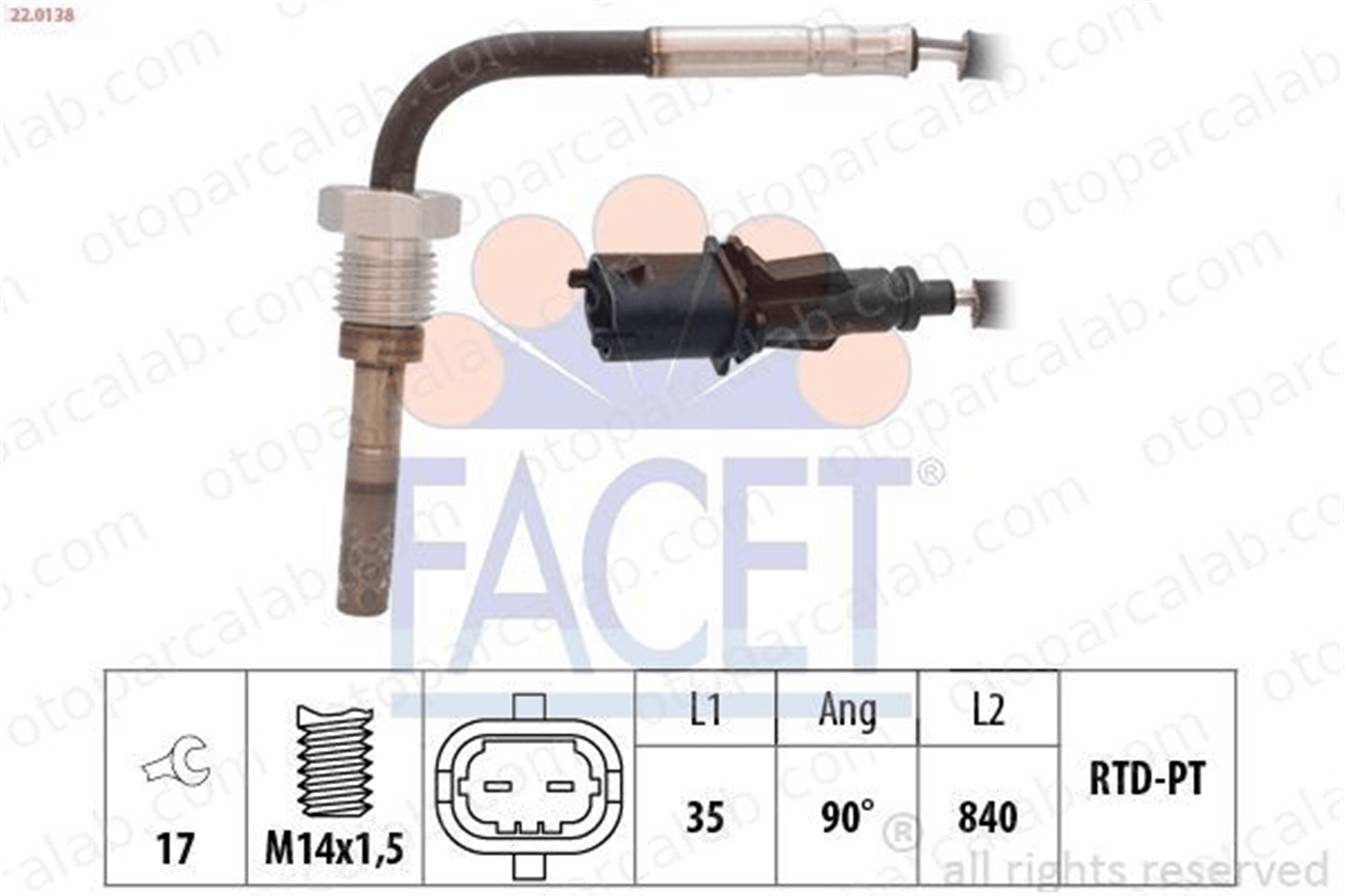 ZEGEN ZEGT1102 Egzoz Sıcaklık Sensörü ALFA ROMEO 159 159 Sportwagon 51802893 55199541