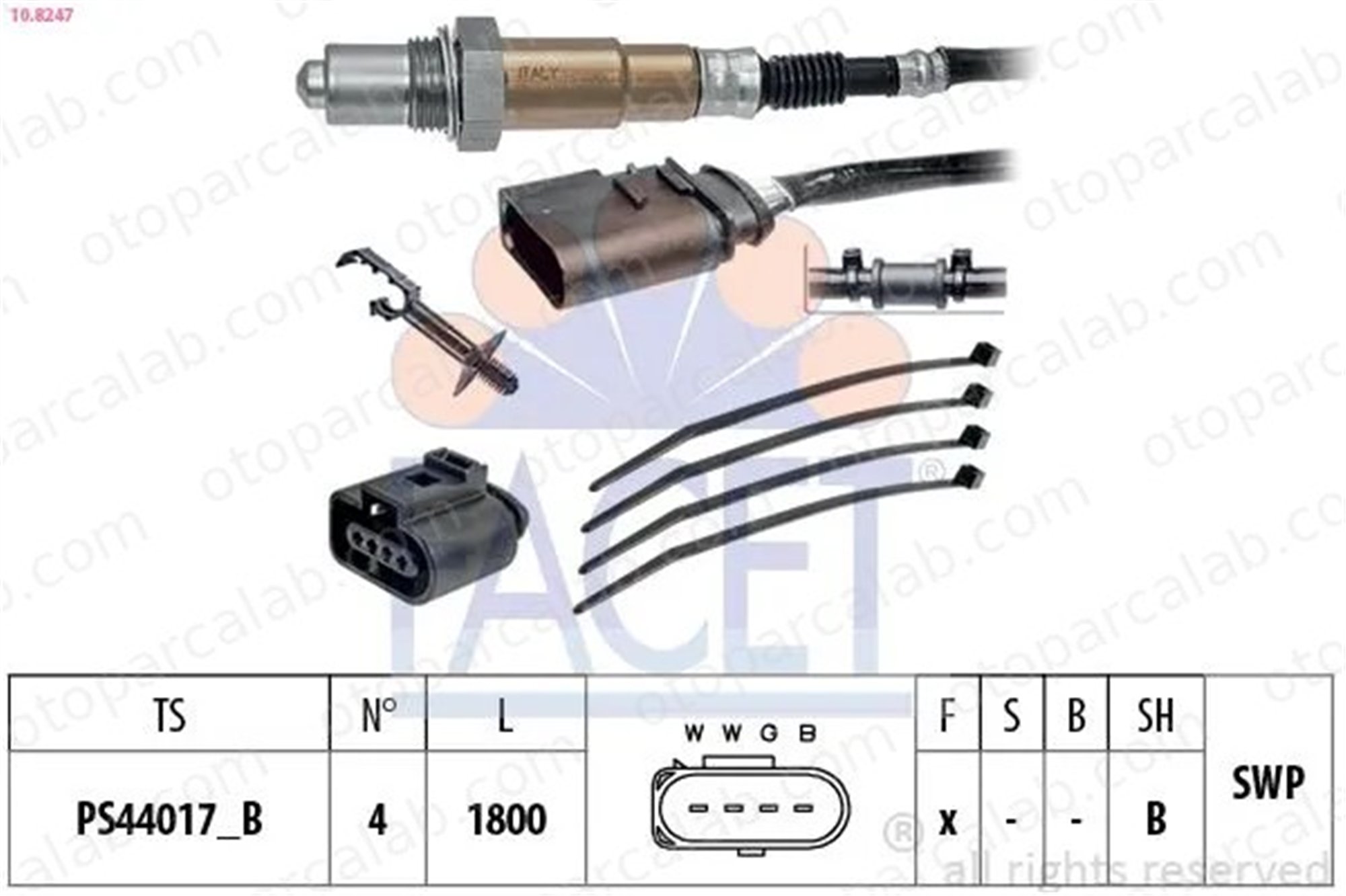 ZEGEN ZLS1082 Oksijen (Lambda) Sensörü AUDI A6 C5 Avant A4 B6 21906262C 30906262A