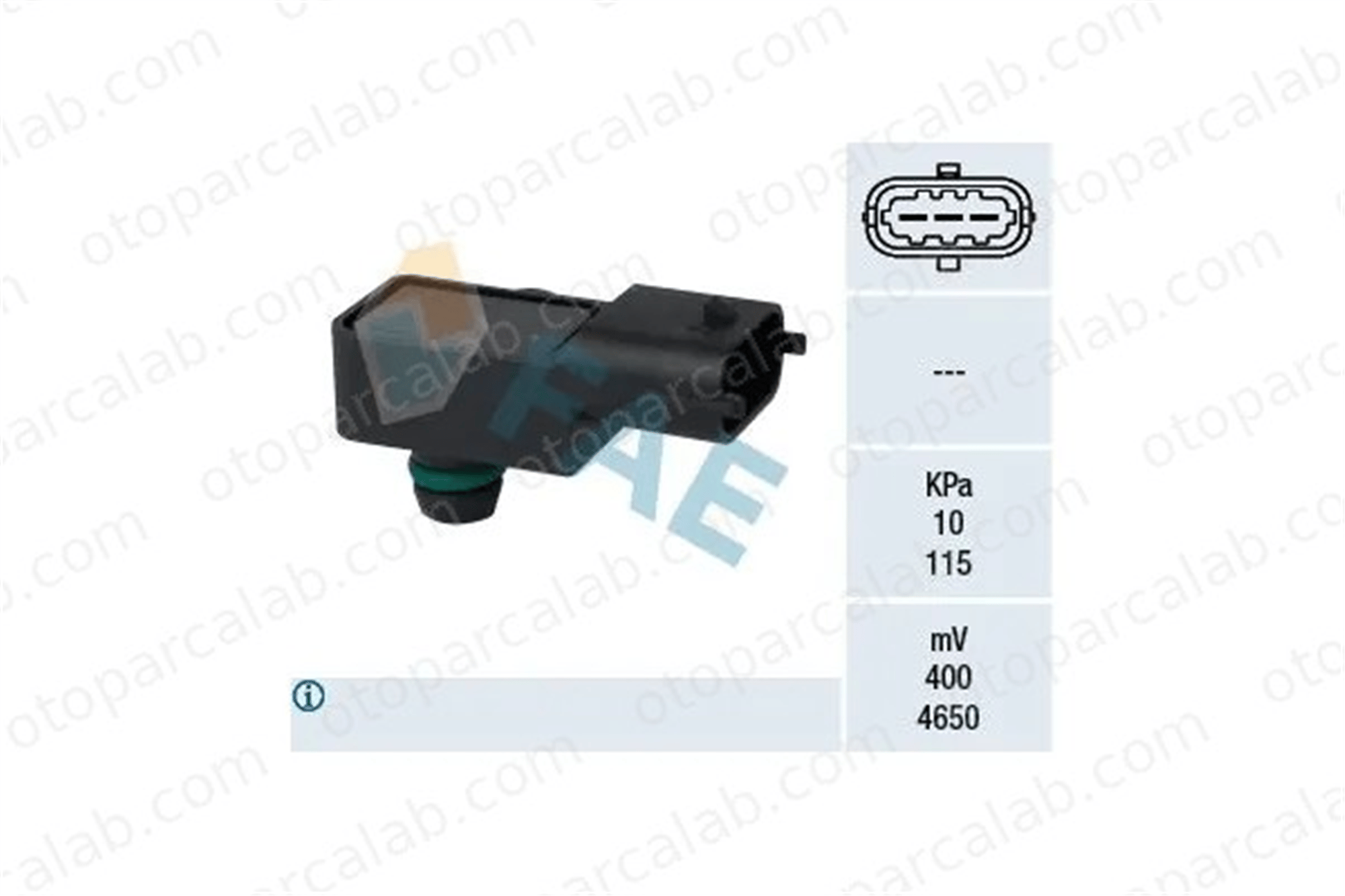 ZEGEN ZMPS1037 MAP Sensörü OPEL AGILA CORSA D 12575467 1859073KA0