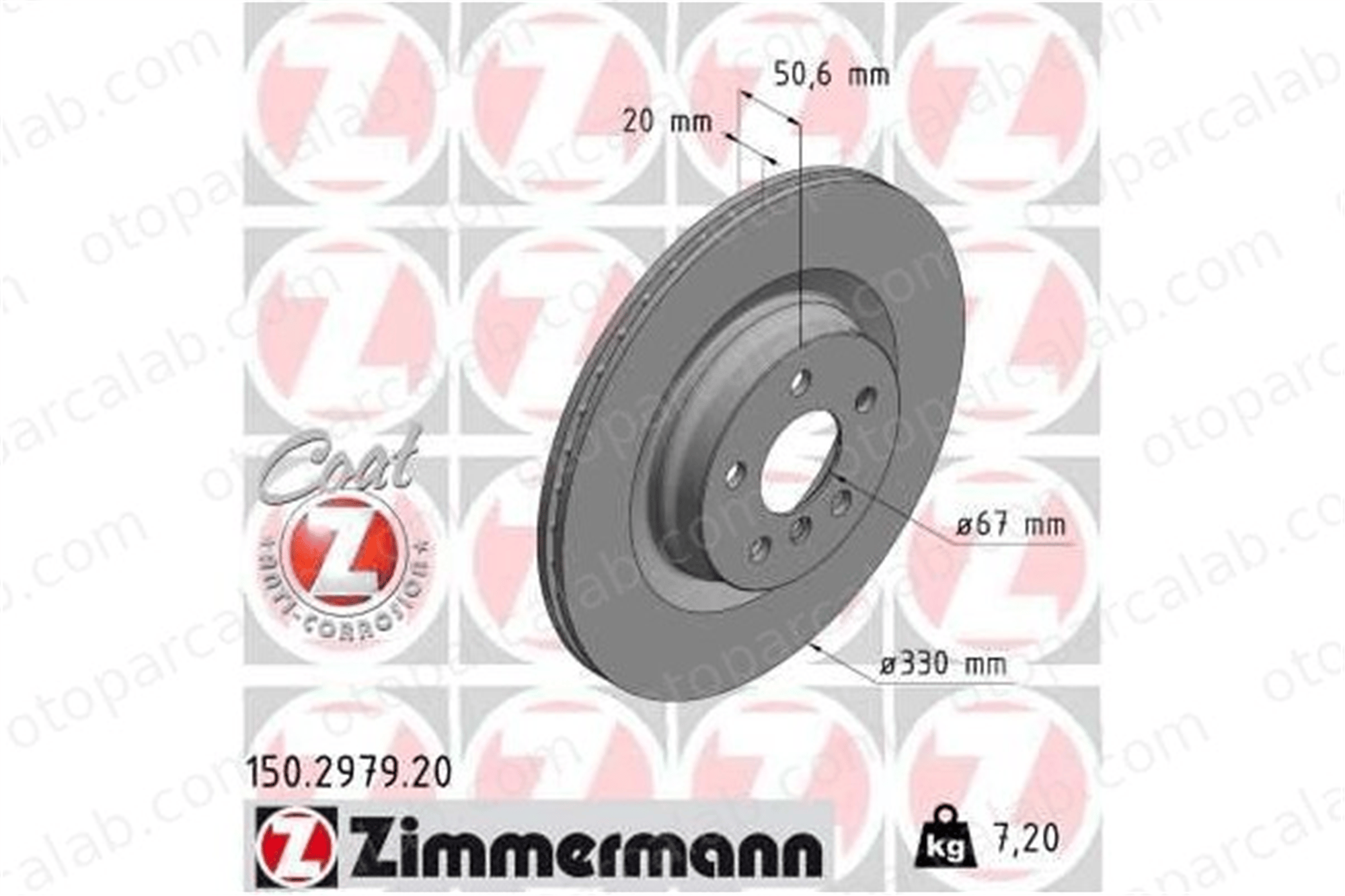 ZIMMERMANN 150.2979.20 Fren Disk Ayna Arka Sağ ve Sol BMW 1 2 Gran Coupe 34216799371 34206891087