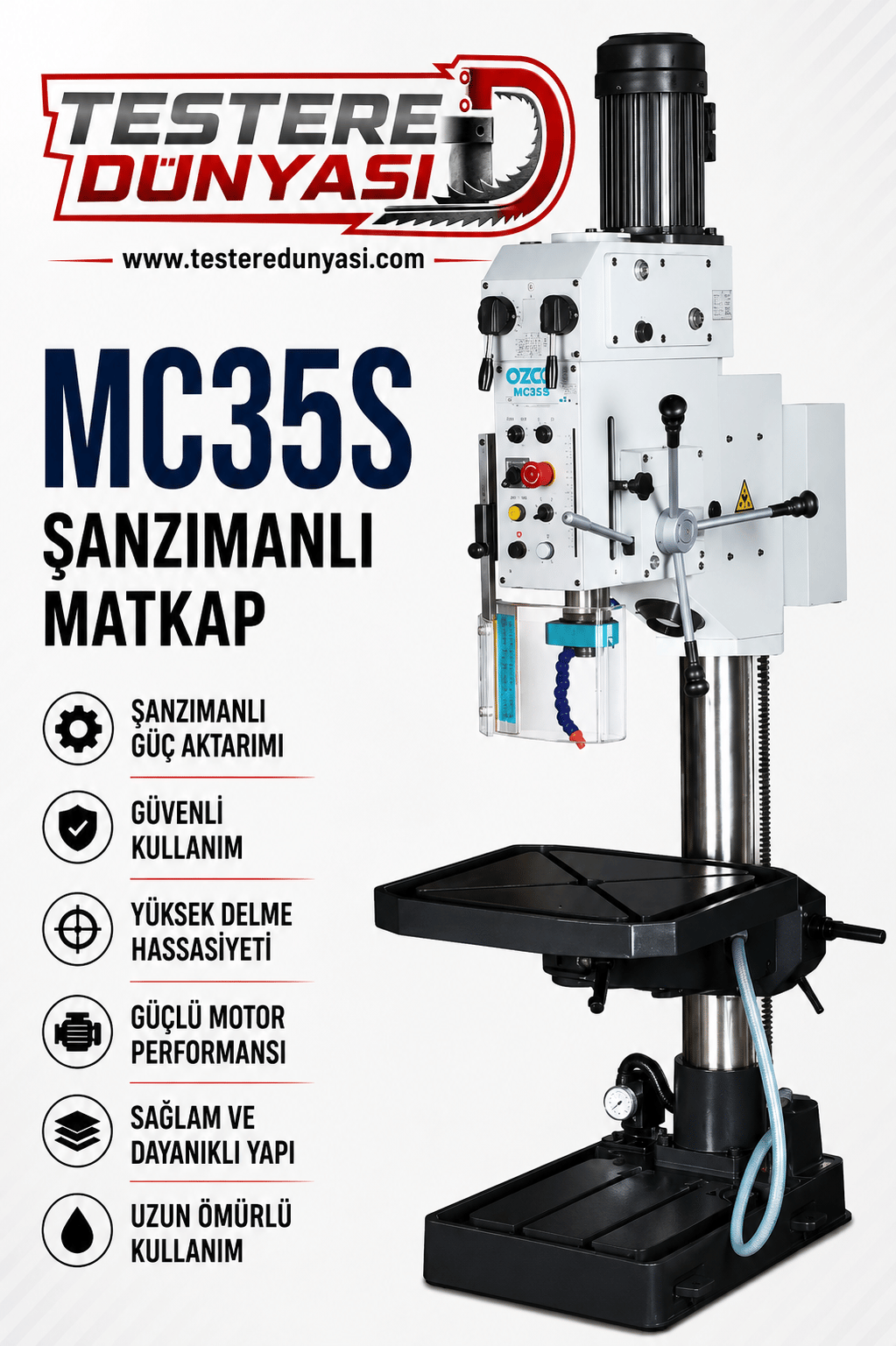 OZCO MC35S ŞANZIMANLI MATKAP TEZGAHI