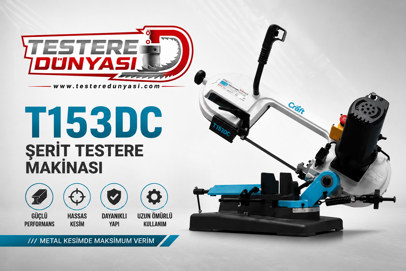 OZCO T153DC Şerit Testere Makinası