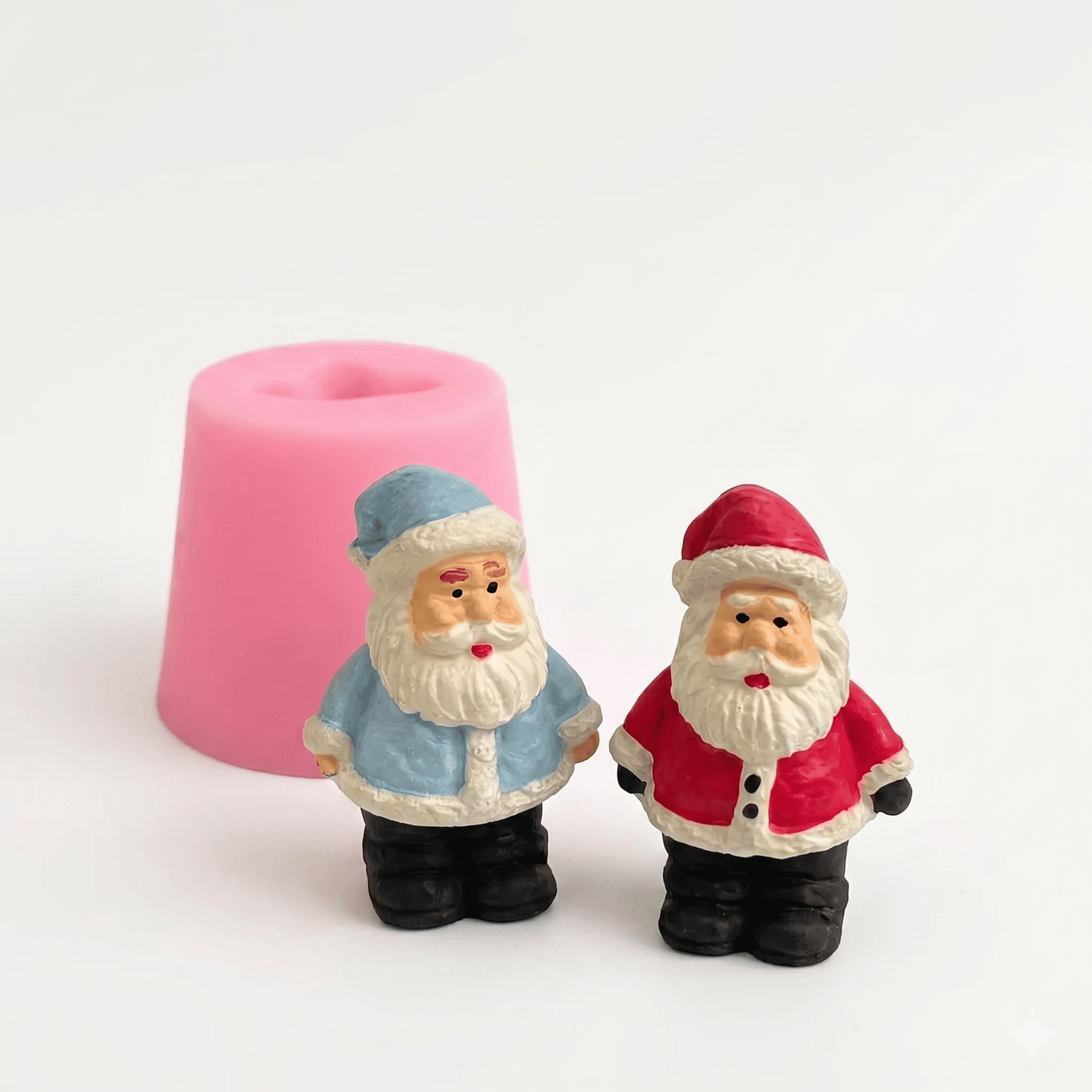 1101 - Silikon Kalıp Mum Kalıbı - Mini Noel Baba
