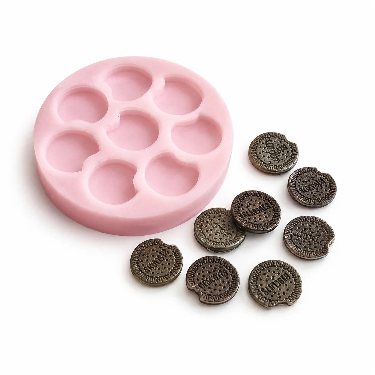 1316 - Silikon Kalıp Mum Kalıbı - Oreo 8li