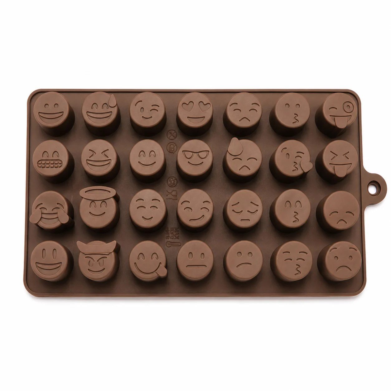 1317 - Silikon Kalıp Mum Kalıbı - Emojiler