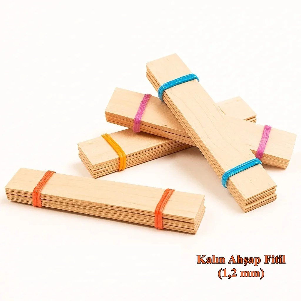 Ahşap Fitil 10 Adet (150x15x1,2 mm) (KALIN)
