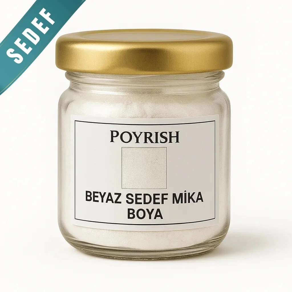 Beyaz Sedef Mika Boya 10 Gr.