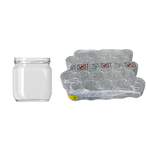 Cam Kavanoz 300 ml. 30 Adet Kapaklı