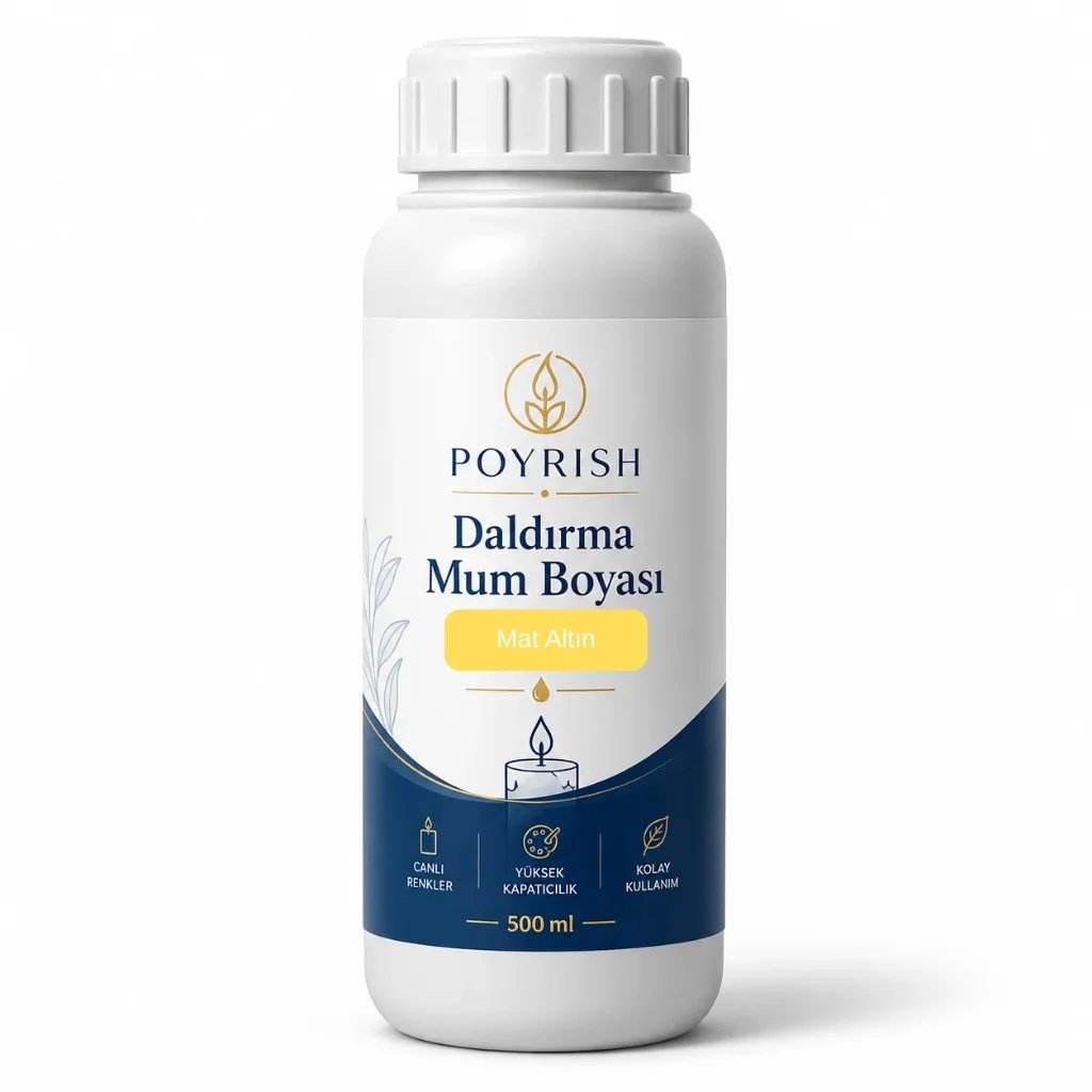 Daldırma Mum Boyası - Mat Altın - DL140 - 500 ml.