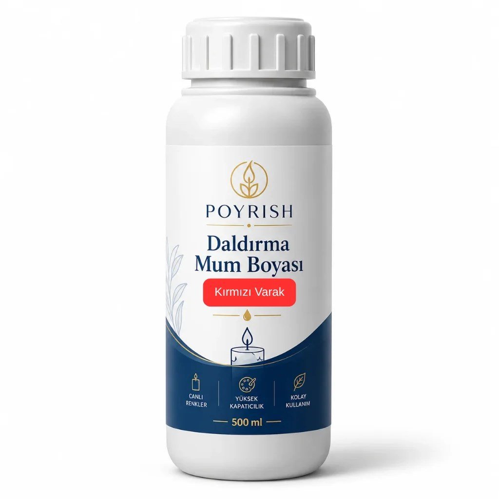 Daldırma Mum Boyası - Varak Kırmızı - VR104 - 500 ml.