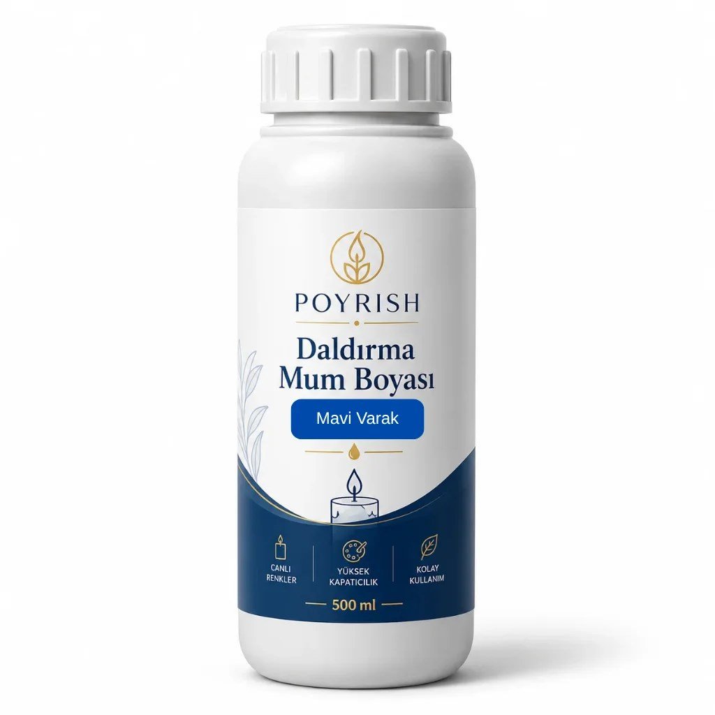 Daldırma Mum Boyası - Varak Mavi - VR106 - 500 ml.