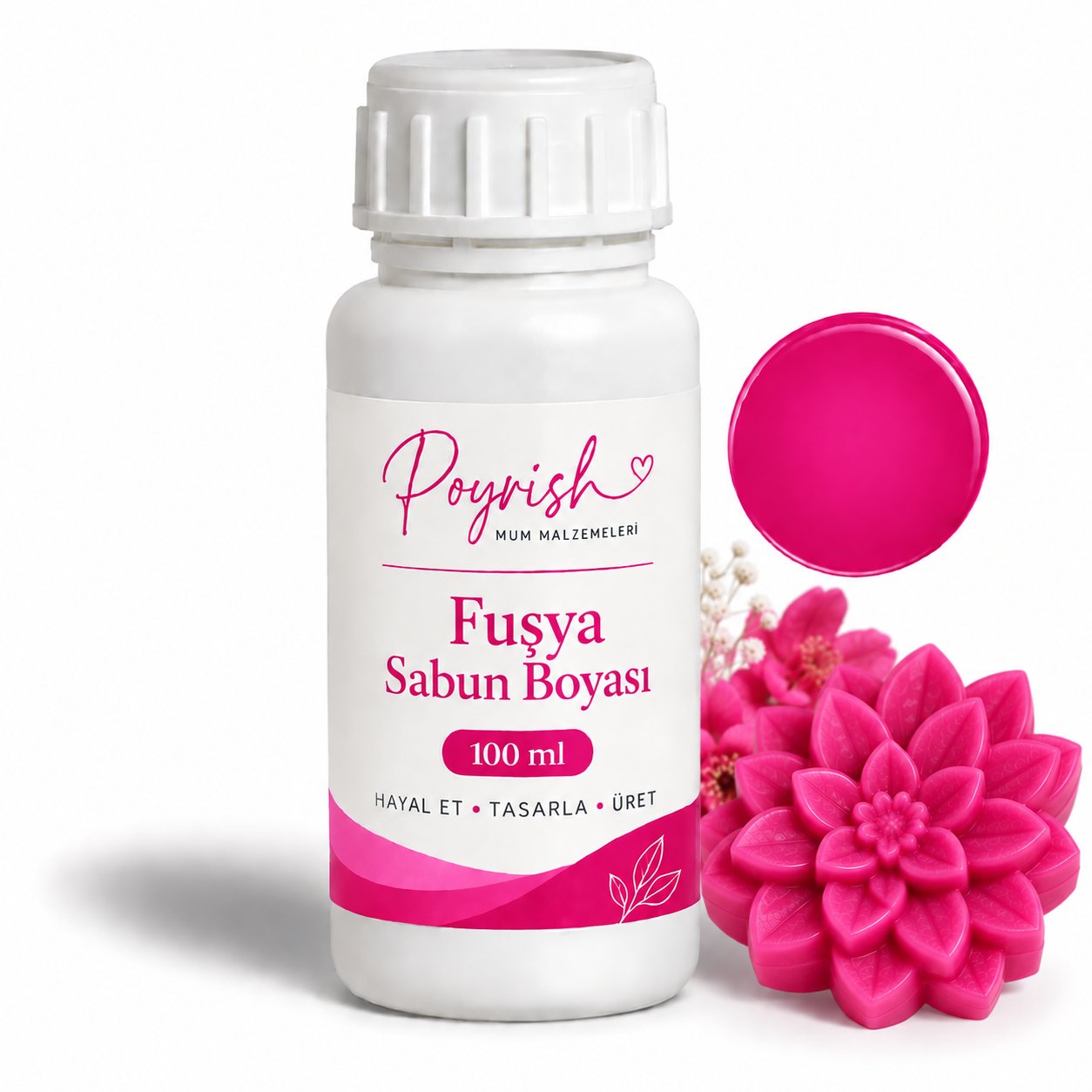 Fuşya Sabun Boyası 100 ml.