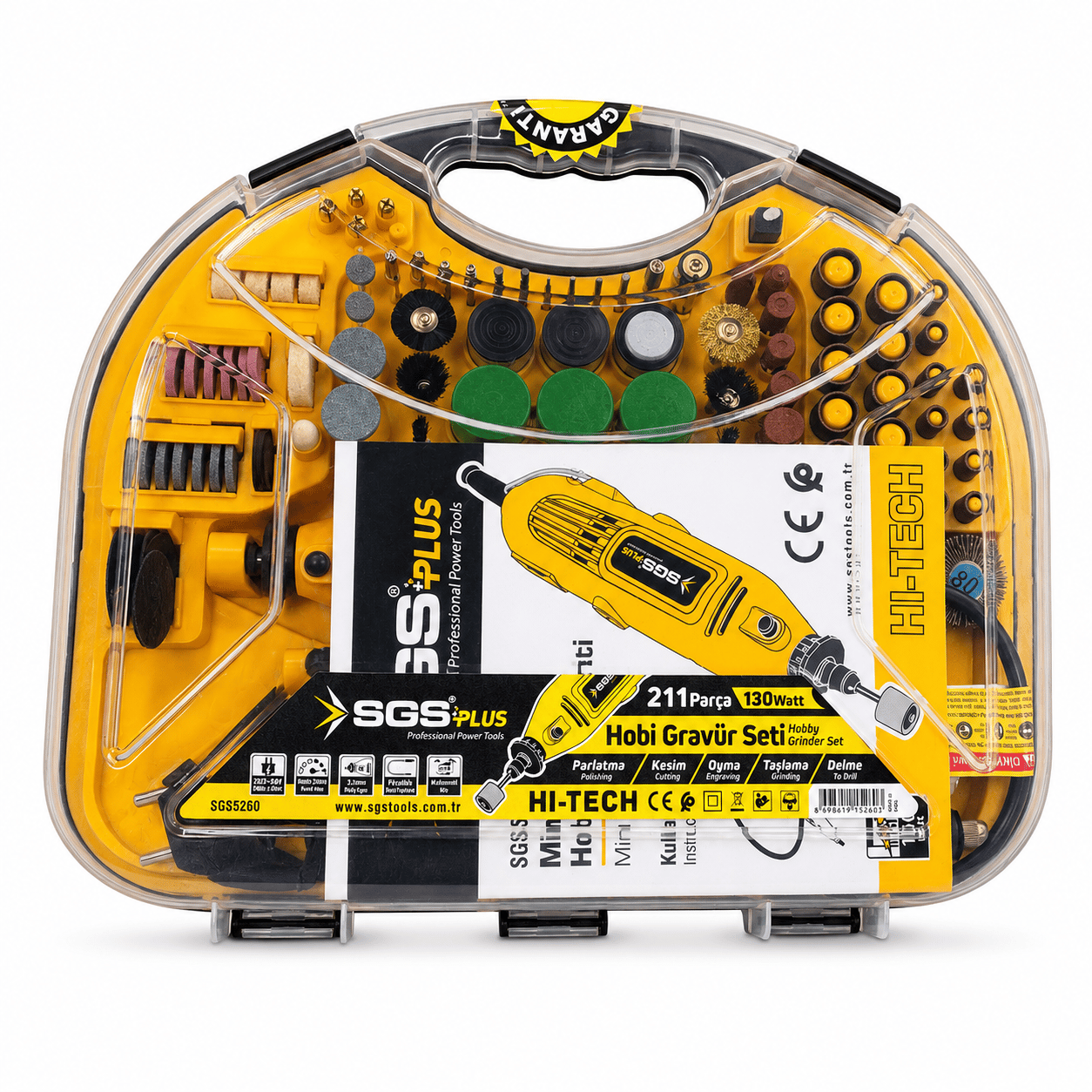 Hobi Gravür Seti | Mini Gravür Makinesi 211 Parça 130W 