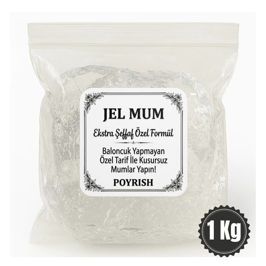 Jel Mum 1 Kg - (Şeffaf Mum)