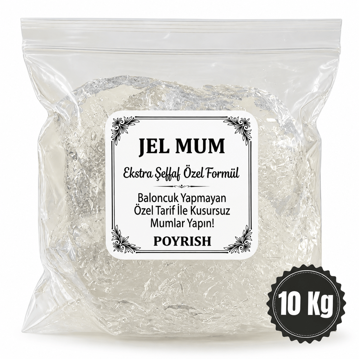 Jel Mum 10 Kg - (Şeffaf Mum)