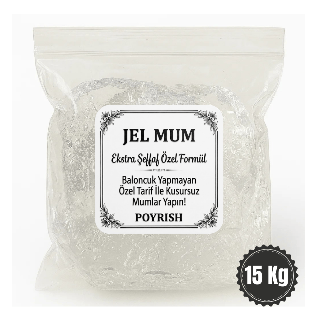 Jel Mum 10 Kg - (Şeffaf Mum)