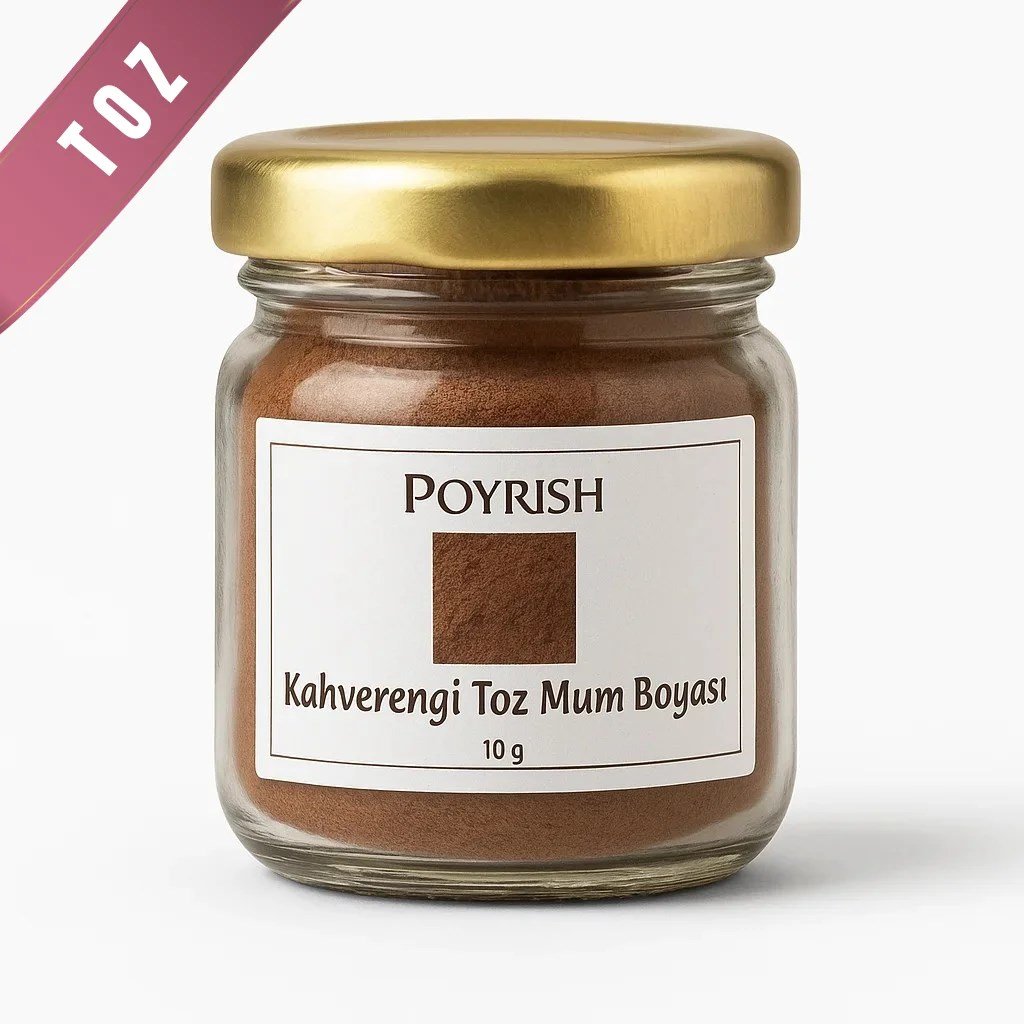 Kahverengi Toz Mum Boyası 10 Gr