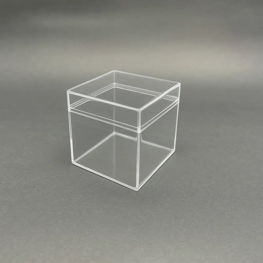 Kapaklı Mika Kutu 5x5x5 cm. (20 Adet)