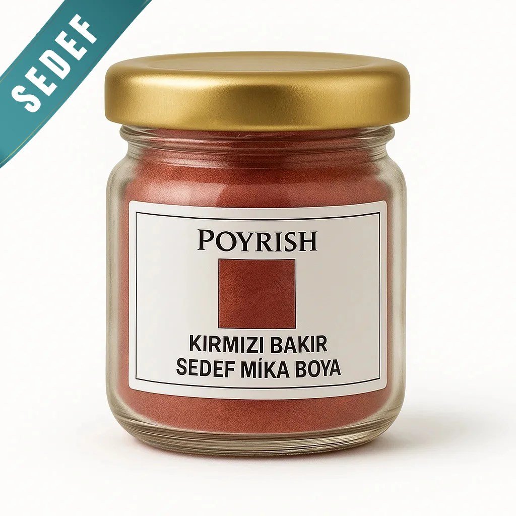 Kırmızı Bakır Sedef Mika Boya 10 Gr.