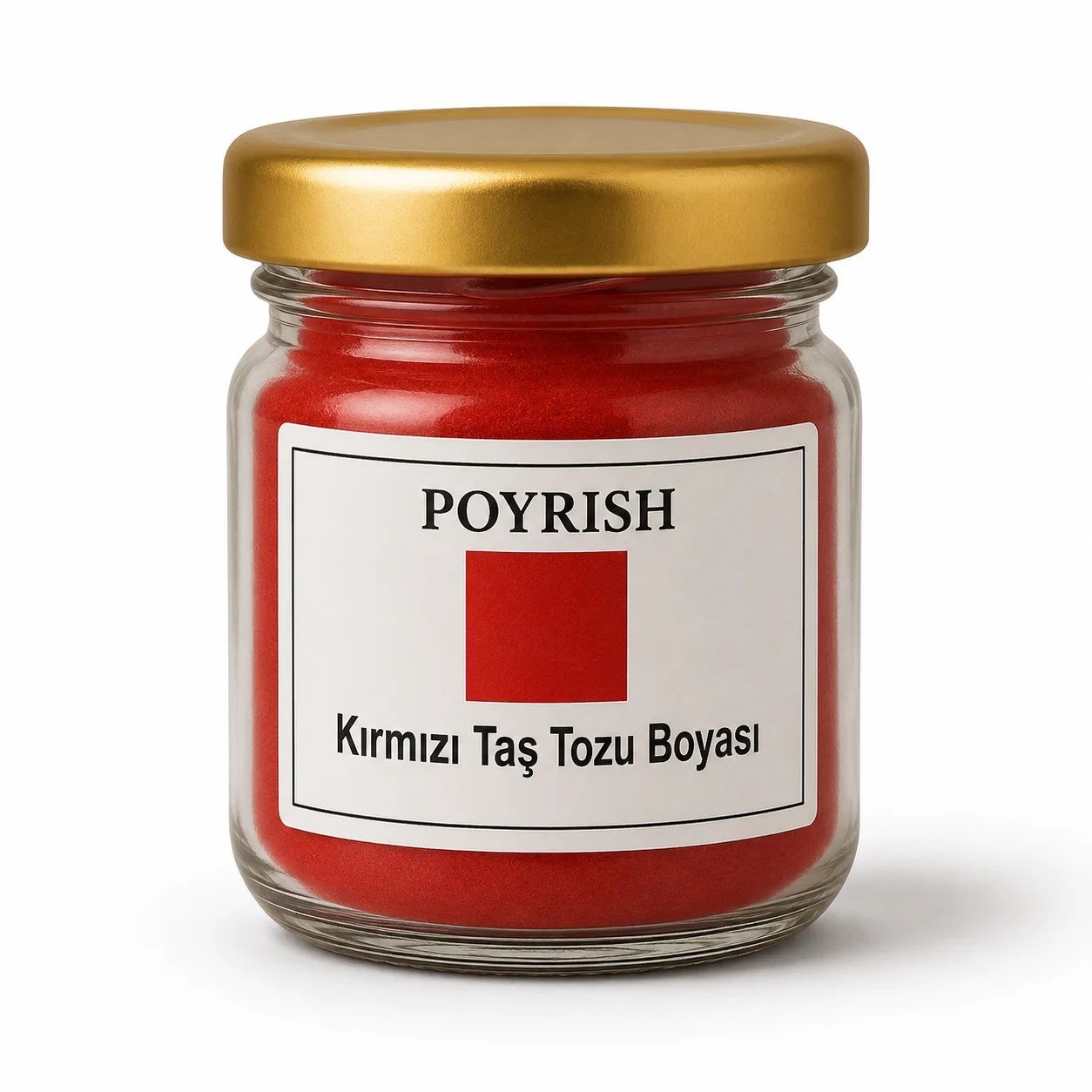 Kırmızı Taş Tozu ve Epoksi Boyası 25 Gr.