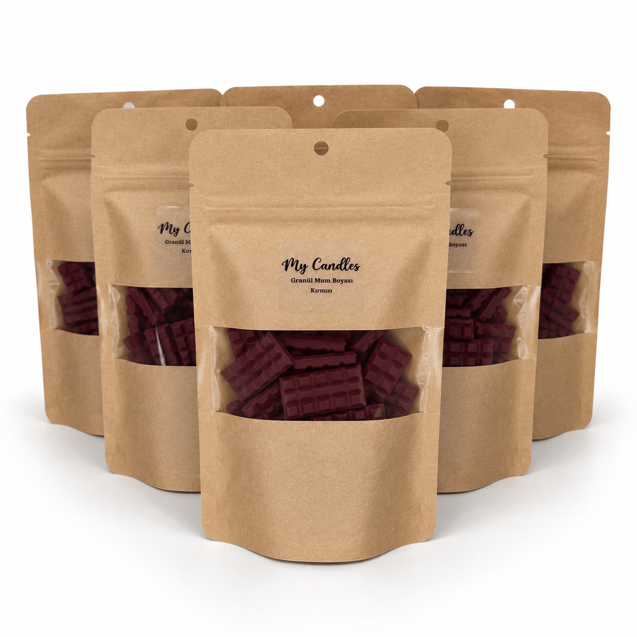 MyCandles Granül Mum Boyası Kırmızı 50 Gr Tablet Formunda