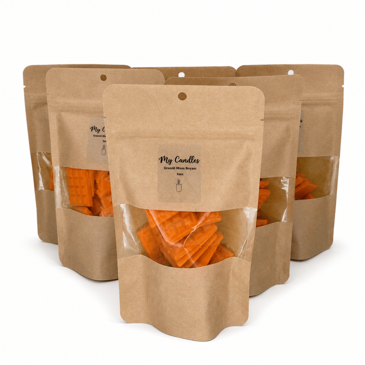 MyCandles Granül Mum Boyası Sarı 50 Gr Tablet Formunda