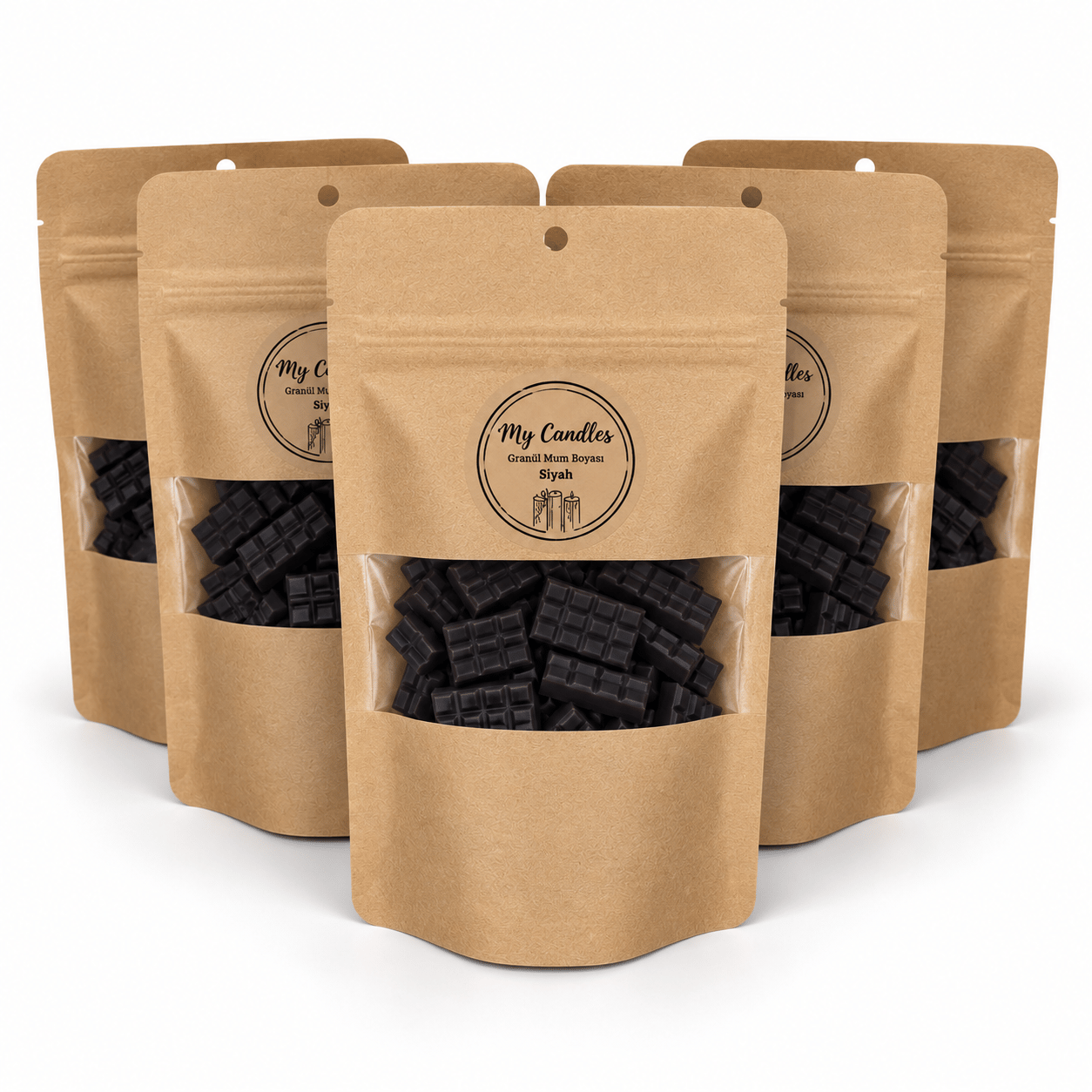MyCandles Granül Mum Boyası Siyah 50 Gr Tablet Formunda