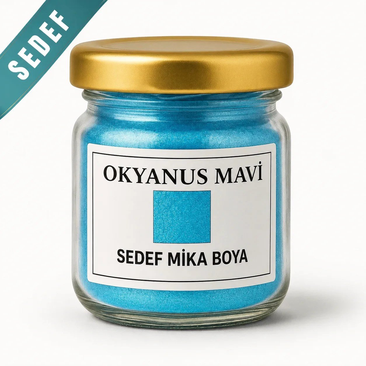 Okyanus Mavi Sedef Mika Boya 10 Gr.