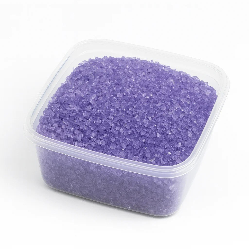 Parlak Jel Mum Süsleme Camı- Renkli Cam Mor 250 Gr.
