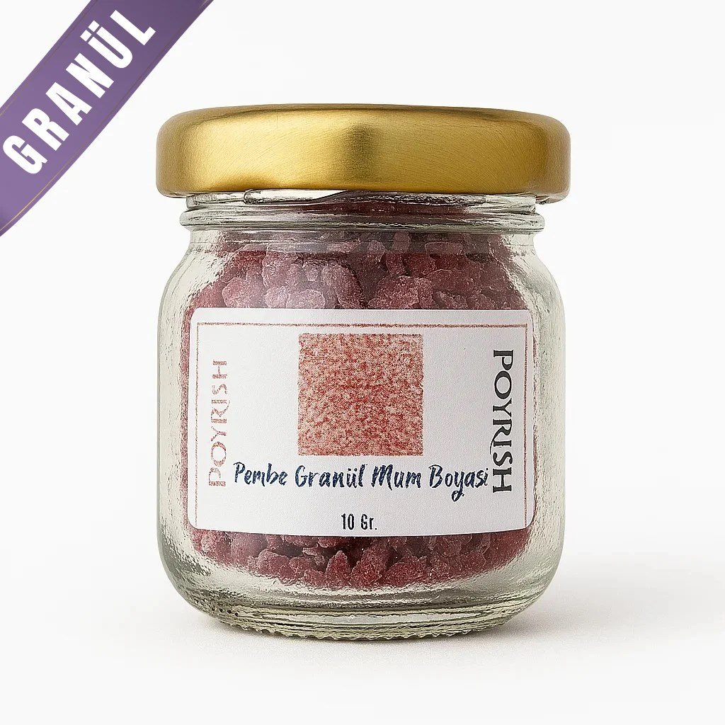 Pembe Granül Mum Boyası 10 Gr