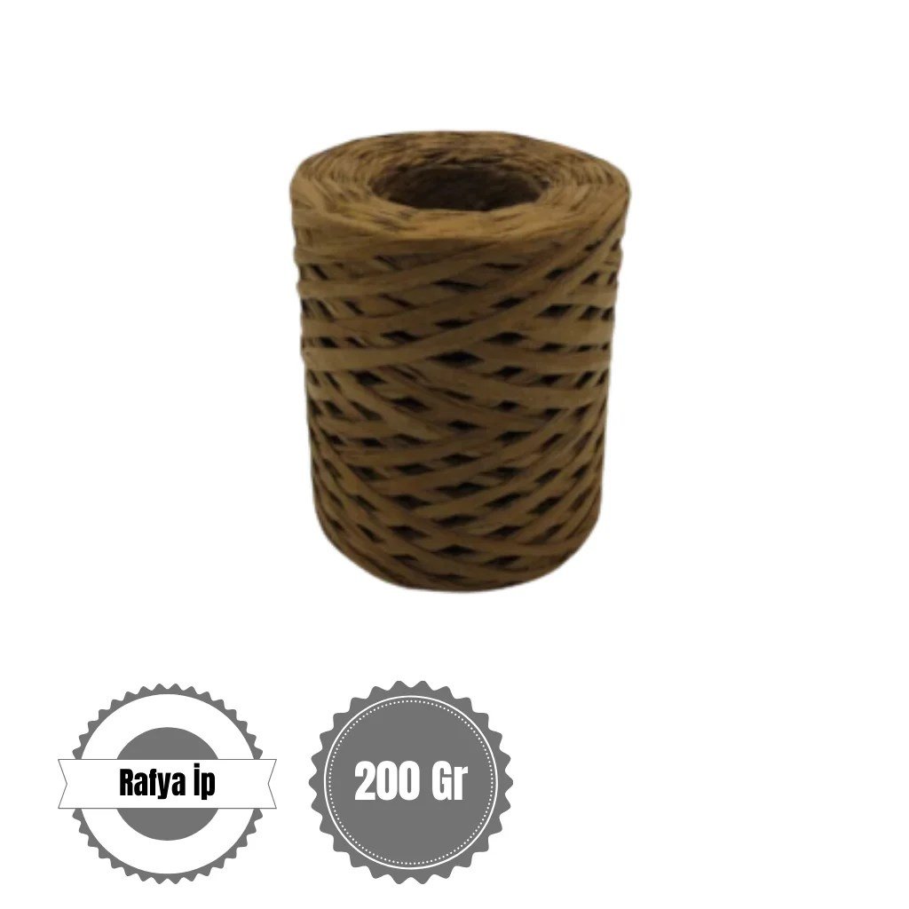 Rafya İp 200 Gr - Açık Kahve