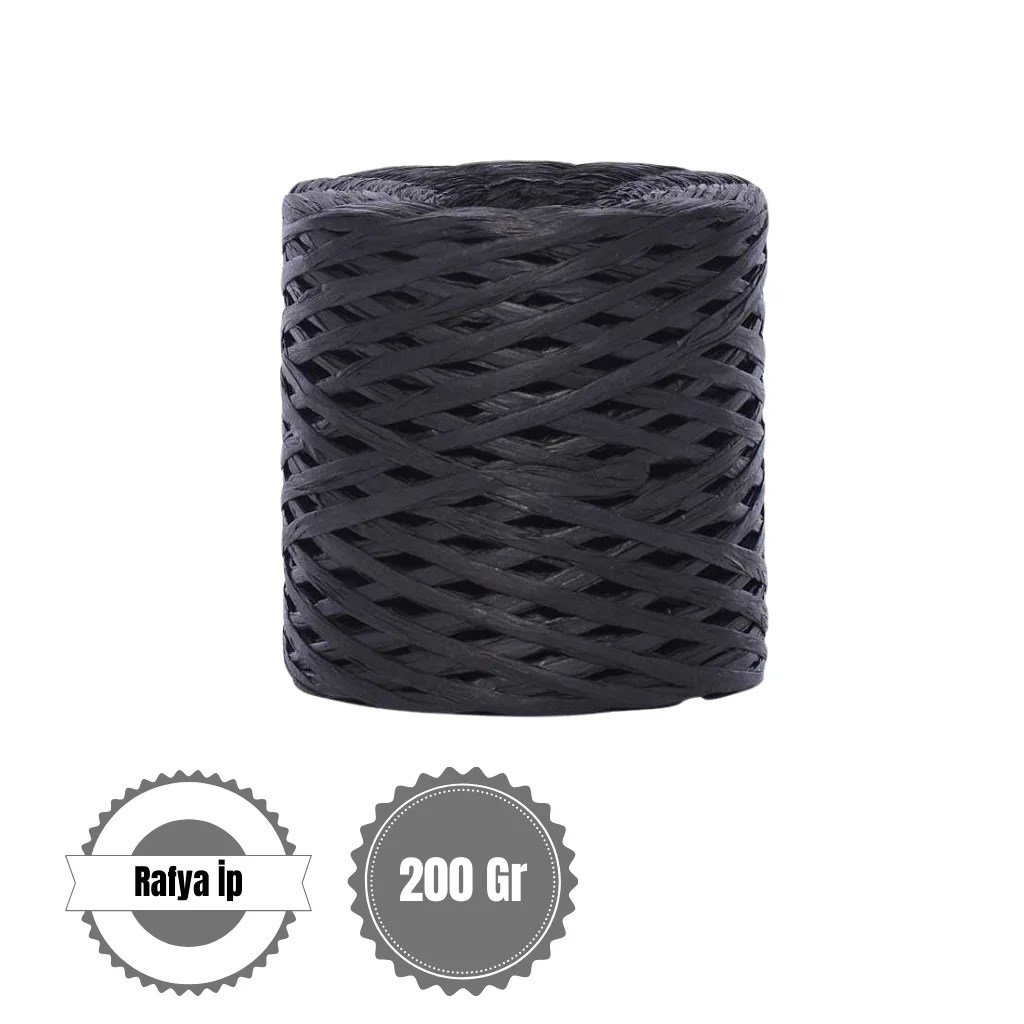 Rafya İp 200 Gr - Siyah