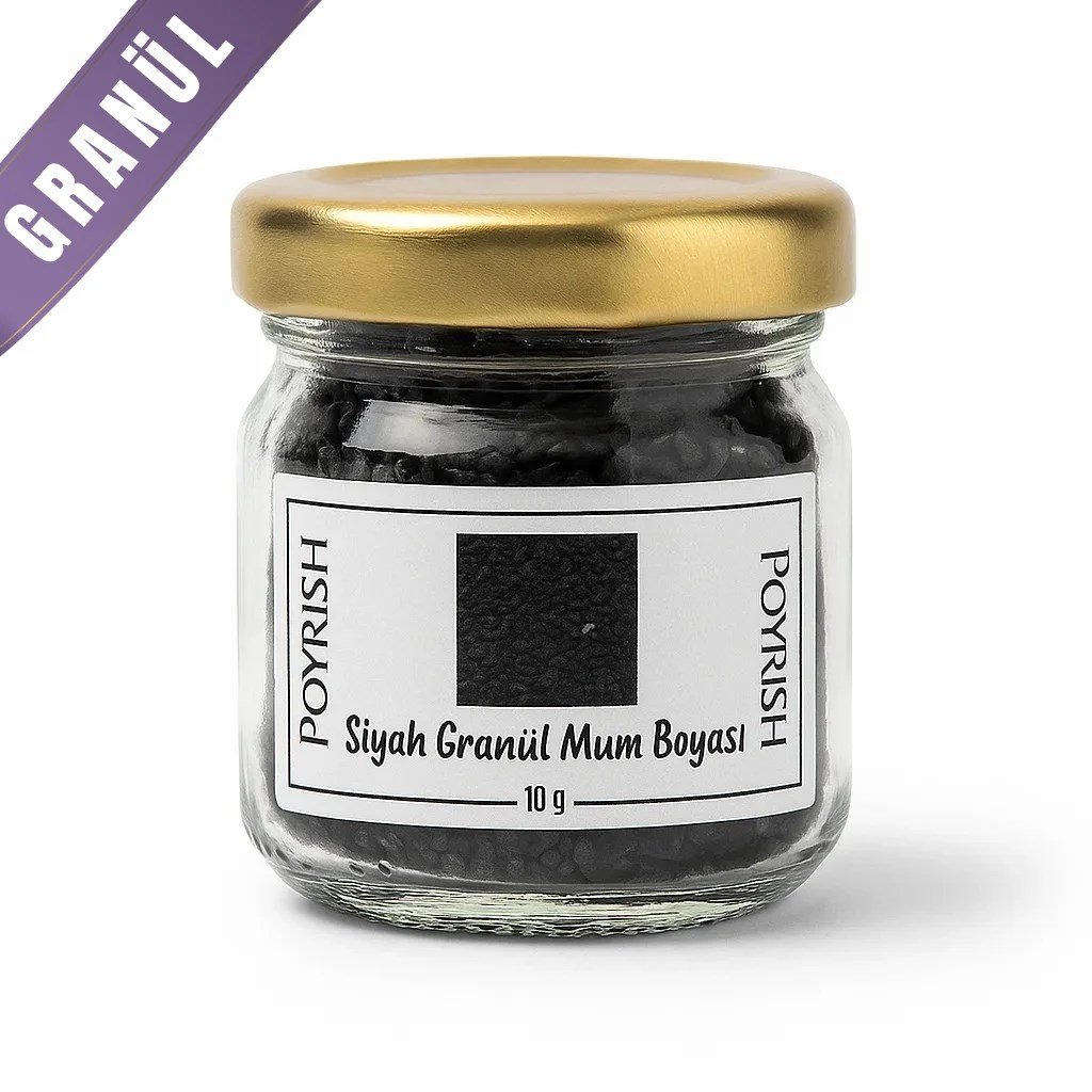 Siyah Granül Mum Boyası 10 Gr
