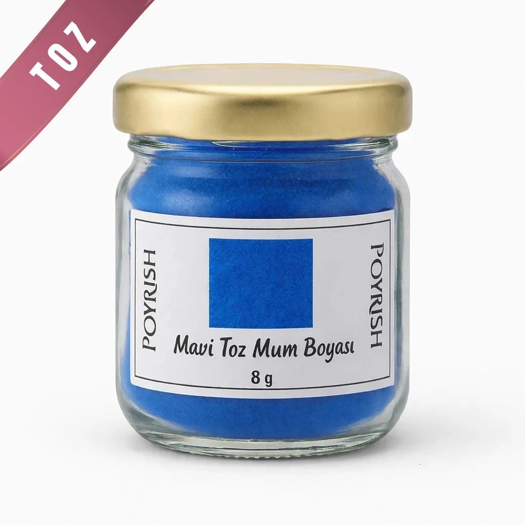 Toz Mum Boyası Mavi 8 Gr