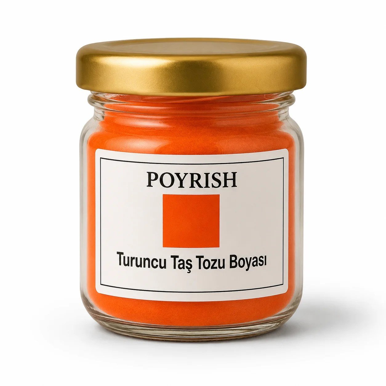 Turuncu Taş Tozu ve Epoksi Boyası 25 Gr.