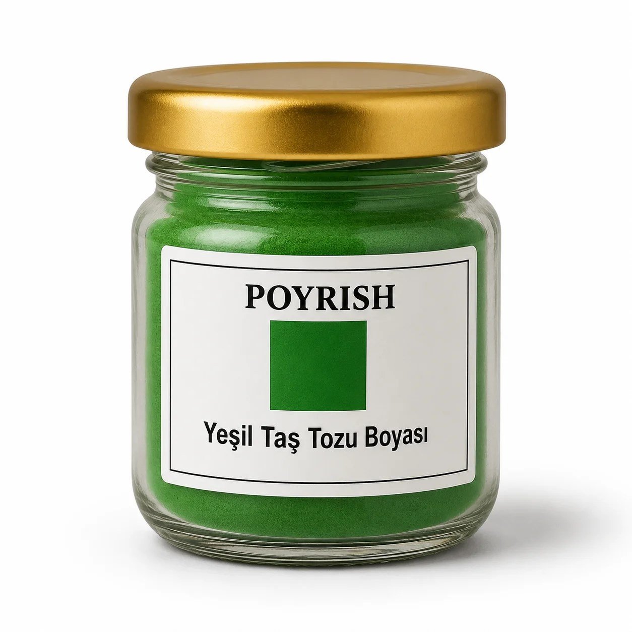 Yeşil Taş Tozu ve Epoksi Boyası 25 Gr.